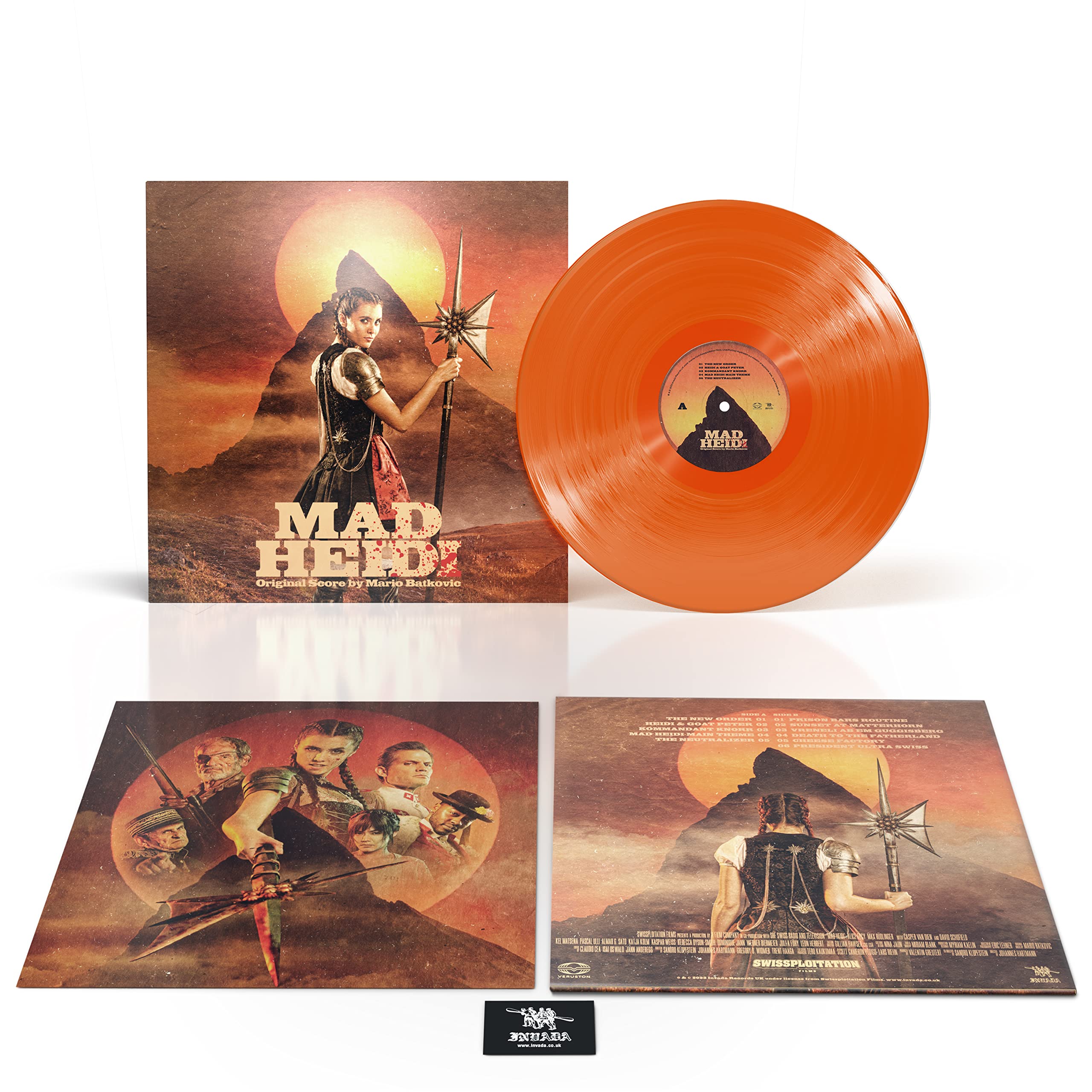 Mario Batkovic Mad Heidi (Original Score) (Orange Vinyl) LP Vinyl INV302LP NEW
