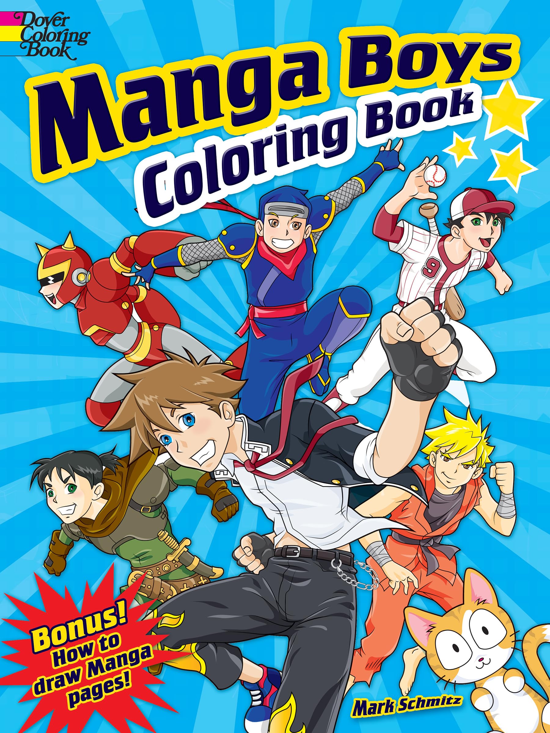 Manga Boys Coloring Book (Dover Coloring Books)