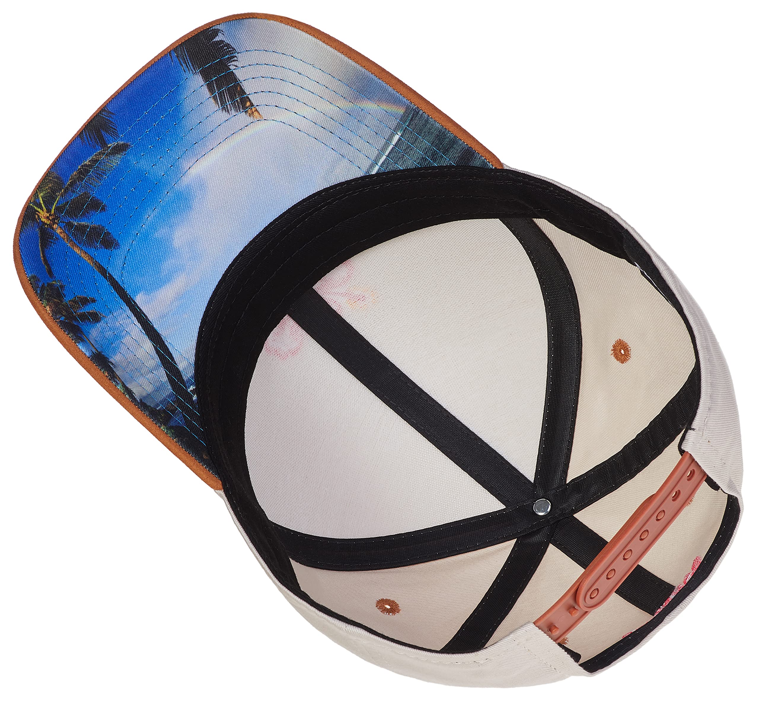 Cadency® Gorra de Béisbol, Hawaii, Color Gris Arena, Unisex, Tamaño Ajustable