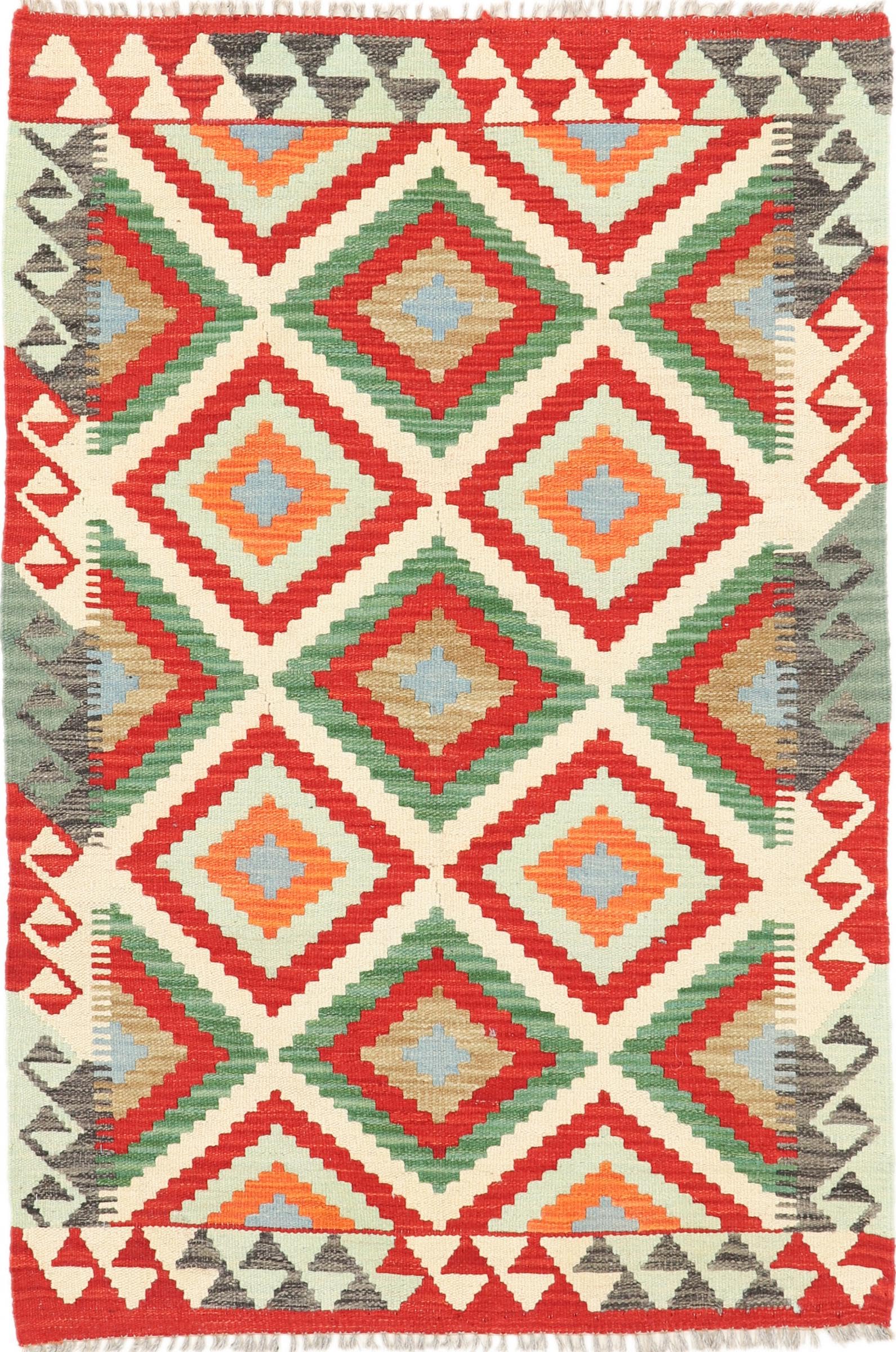 Tapis kilim afghan en laine résistant pour entrée et salon