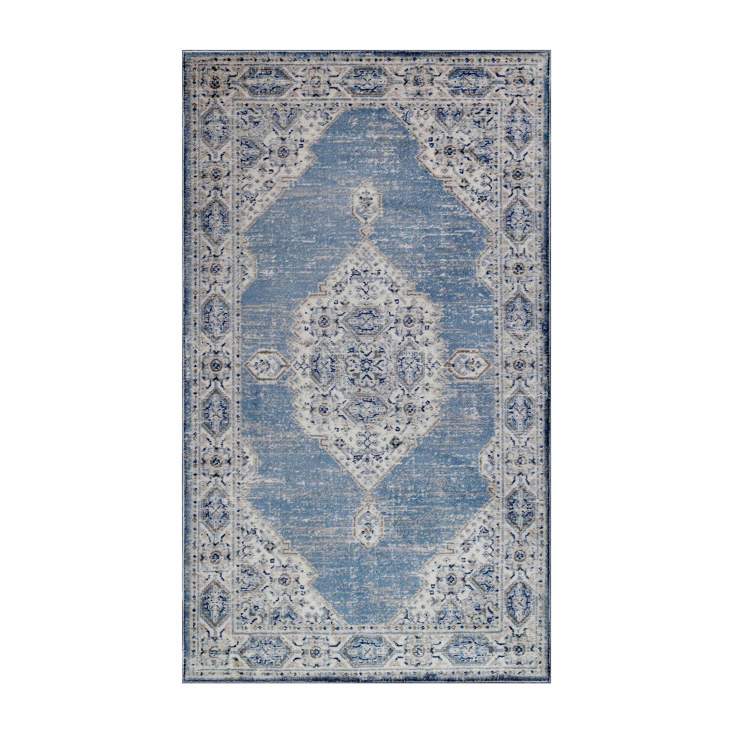 SUPERIOR Kailani Indoor Area Rug with Cotton Backing, Perfect for Hallways, Entryway, Office