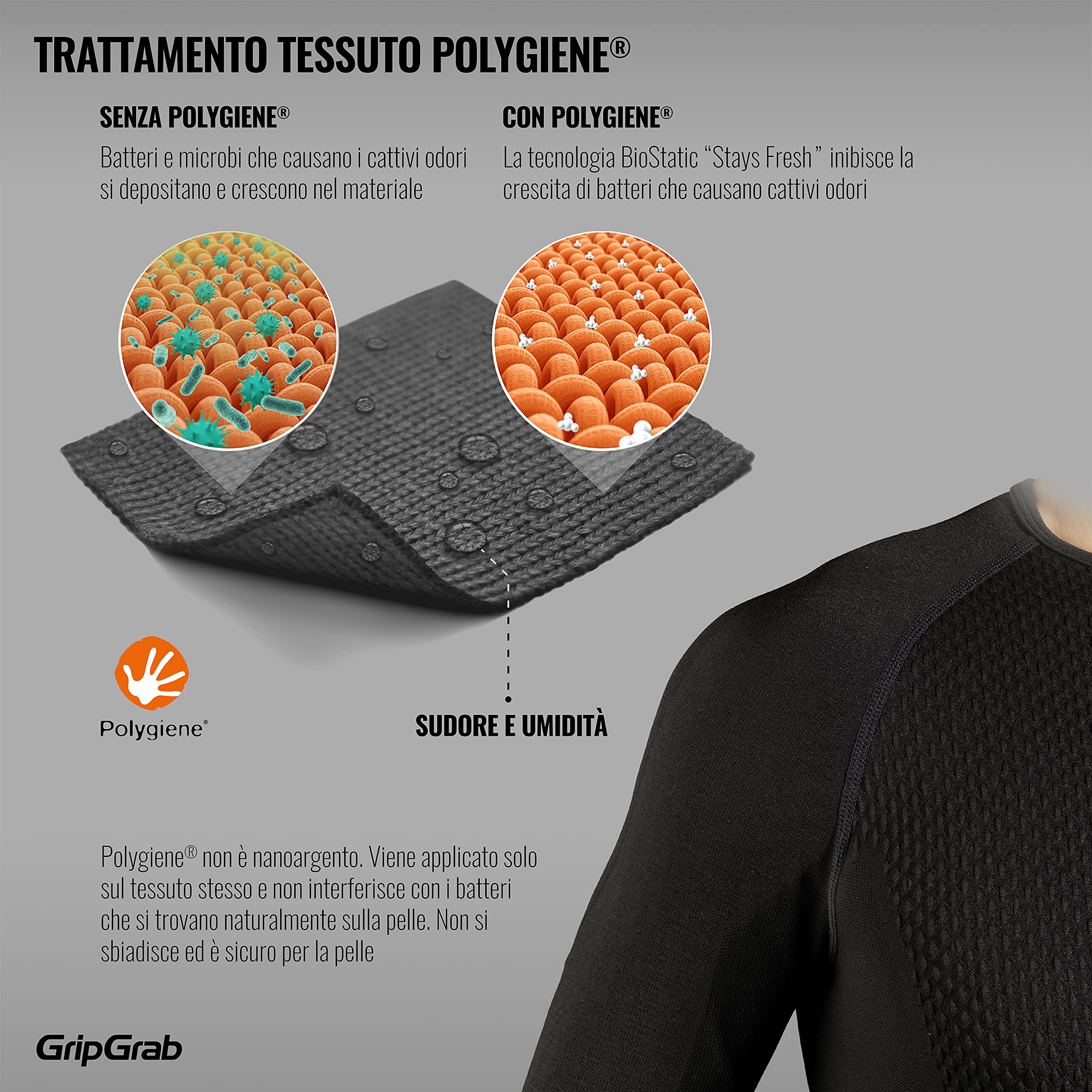 GripGrab Maglia Intima Ciclismo Invernale Maniche Lunghe Termica Antivento Traspirante Abbigliamento Tecnico Ciclismo Maglia Termica Unisex - Adulto