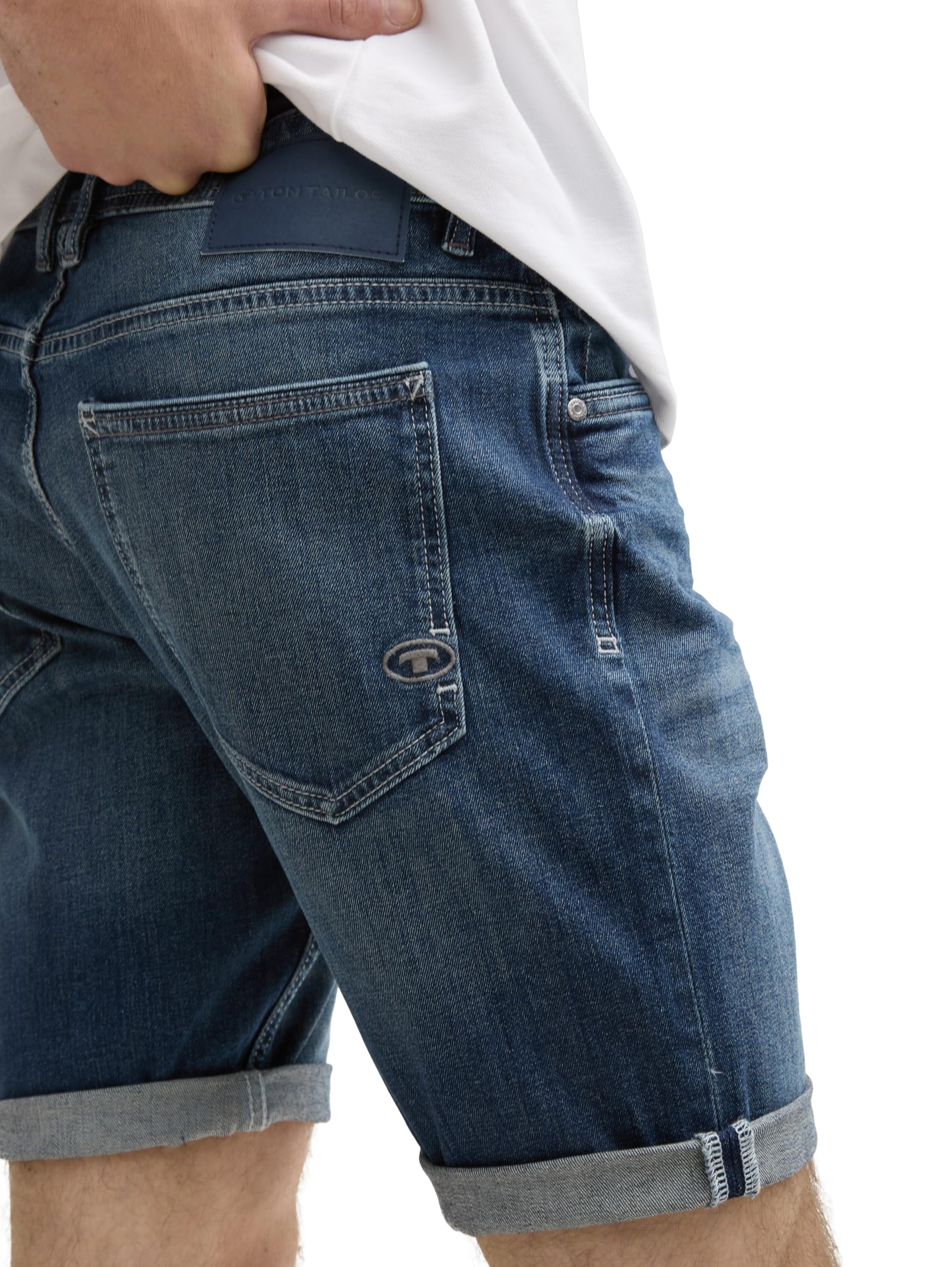 Tom Tailor Herren TTJOSH Regular Slim Jeans Shorts