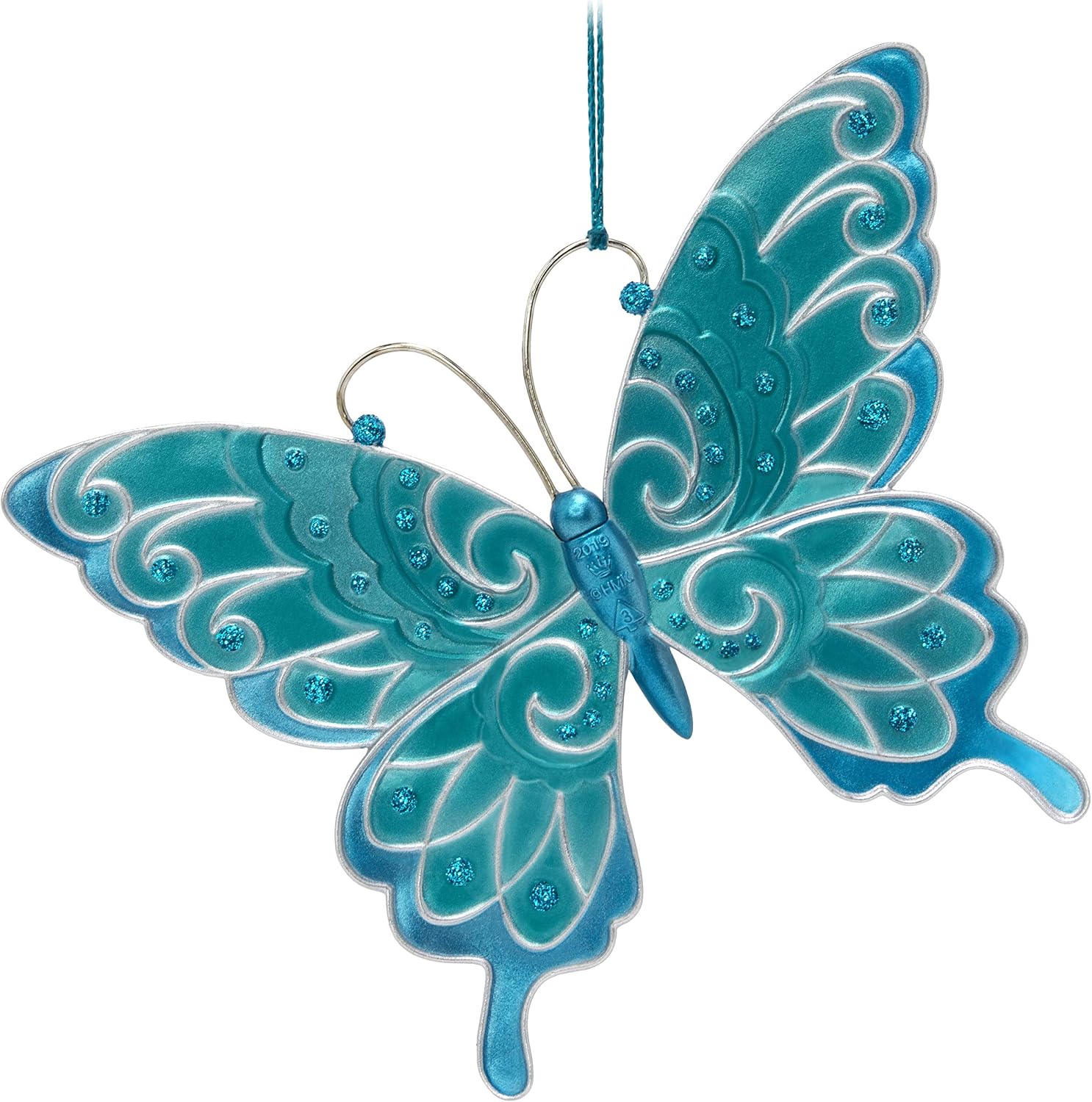 Hallmark Keepsake Christmas Ornament 2019 Year Dated Brilliant Butterflies,