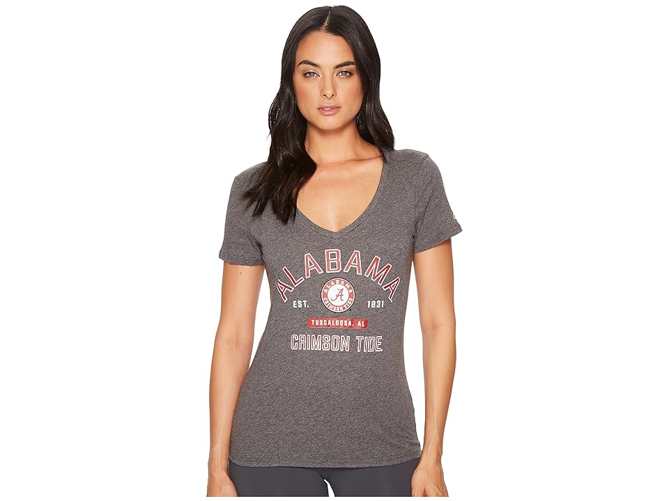 

Champion College Alabama Crimson Tide University V-Neck Tee (Granite) Girl's T Shirt
