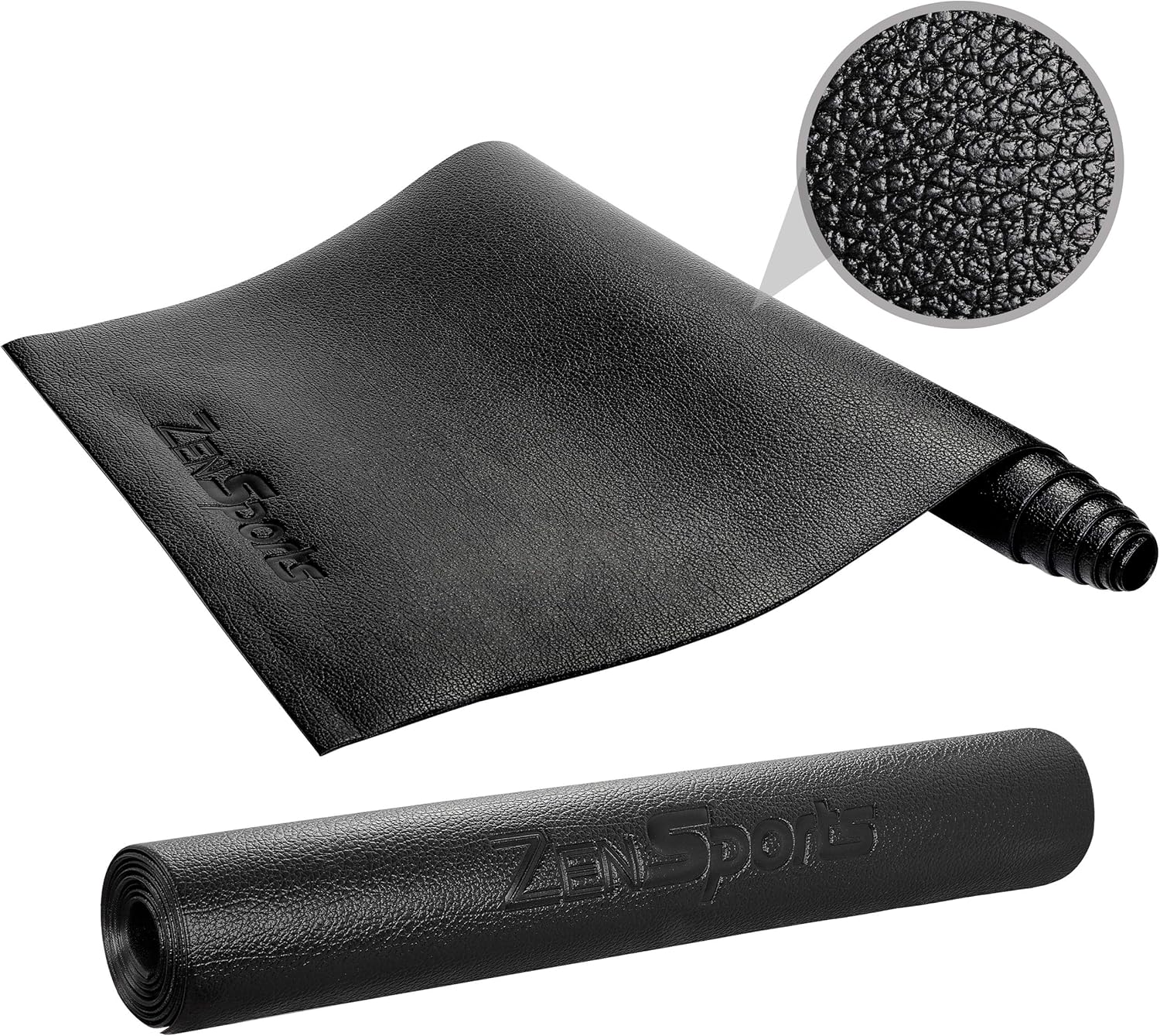 ZENY Exercise Equipment Mat Treadmill Mat 8x3 FT Rubber Floor Mat High Density Fitness Gym Mat for Exercise Bike Mat,Jump Rope Mat,Elliptical Mat,Protective Flooring,Black : Sports & Outdoors