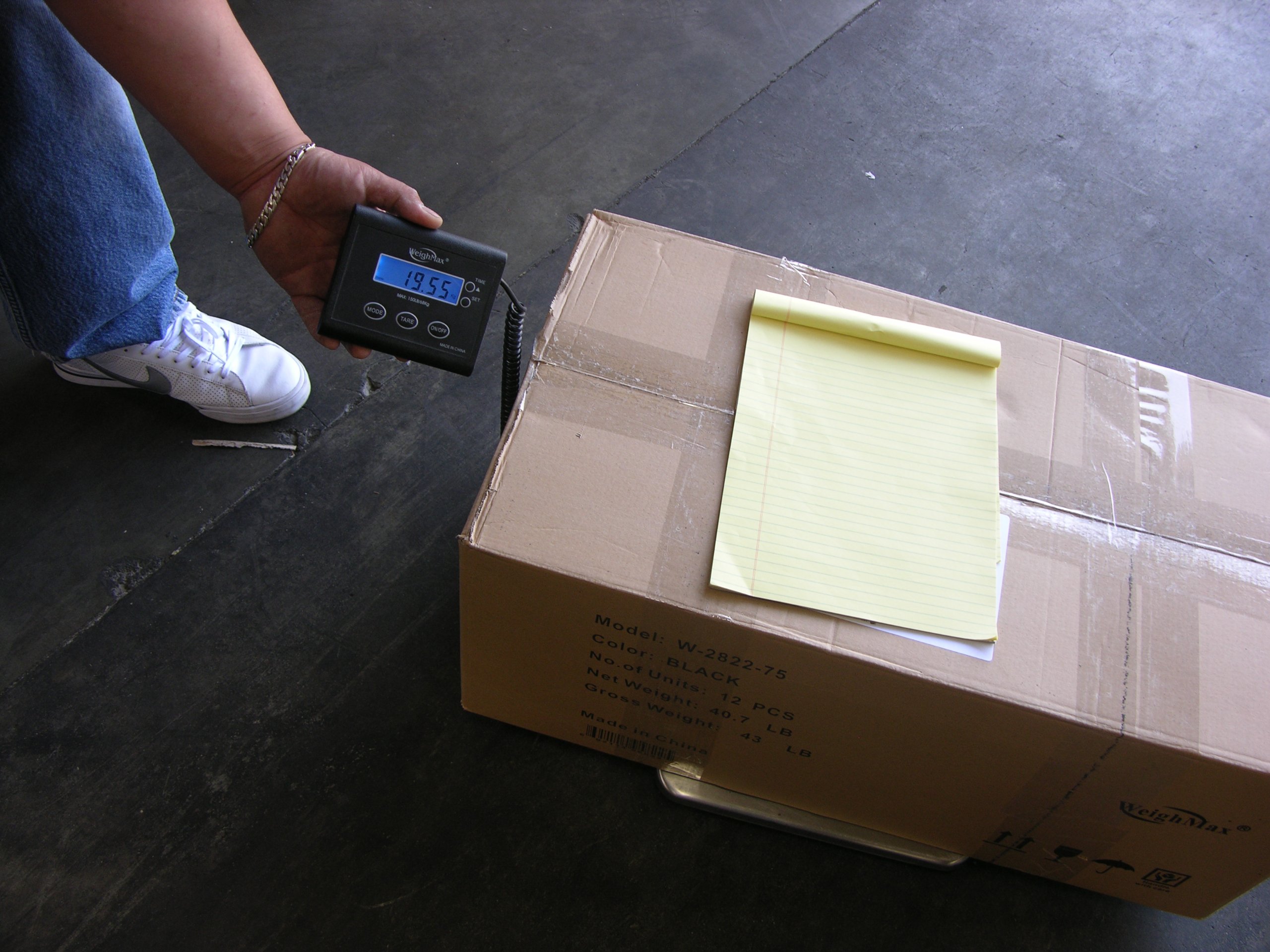 weighmax 330 x 0.2 lb escala de envío, postal Escala W/integrado reloj