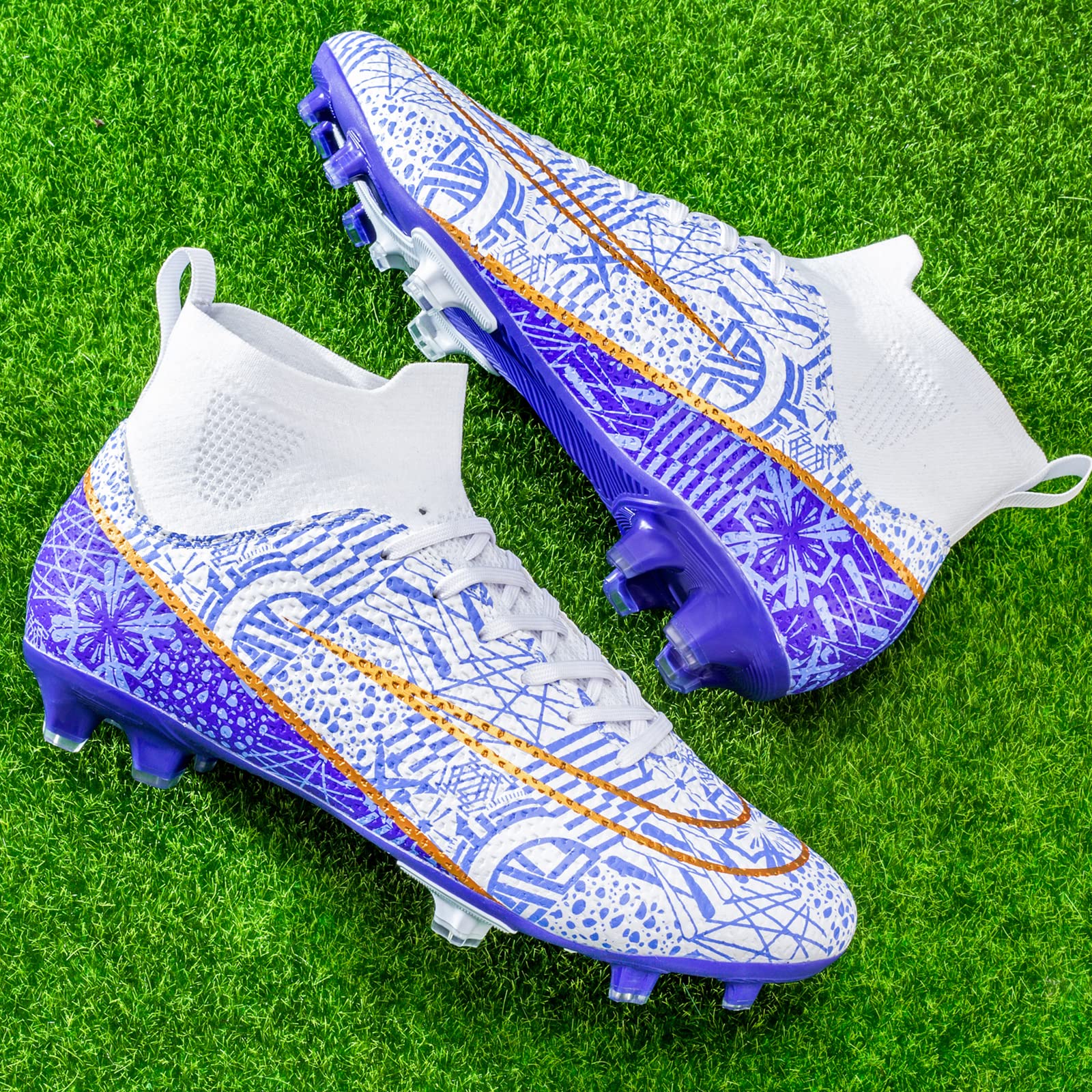 Donbest Scarpe da Calcio Uomo Tacchetti Professionale Scarpe da Calcetto Calzature da Calcio Ragazzo Scarpe da Allenamento