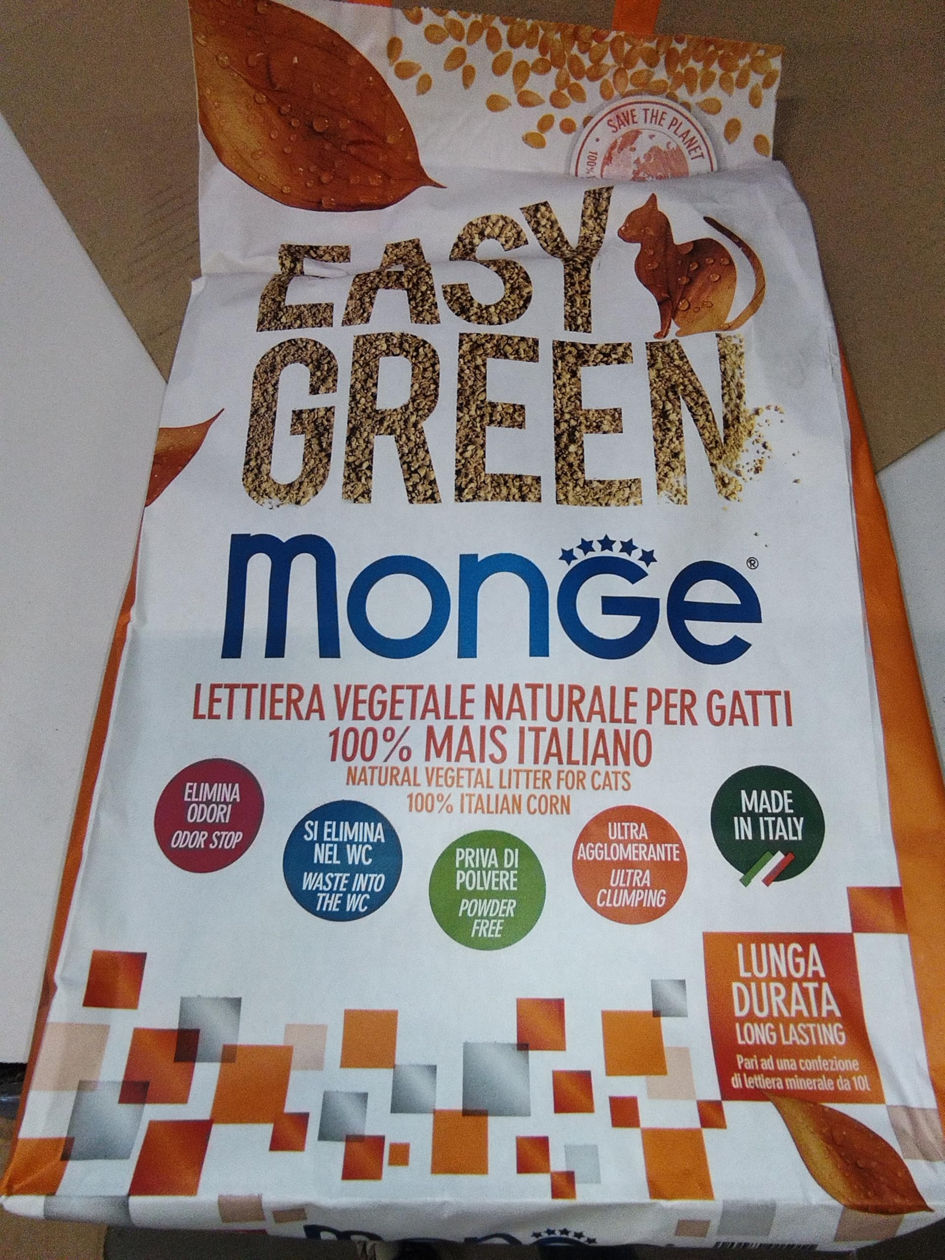 Lettiera Vegetale Monge Easy Green Mais 10L - Biodegradabile Per Gatti E Animali - Foto 13