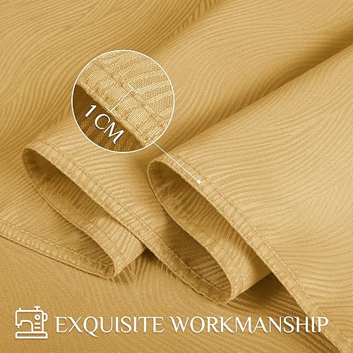 Miniatura 4 de Softalker Mantel rectangular de jacquard, diseño de remolino, impermeable, resistente a las manchas, sin arrugas, peso pesado, para comedor y cocina