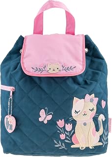 Girls Quilted Cat Backpack with Coloring Activity Pad