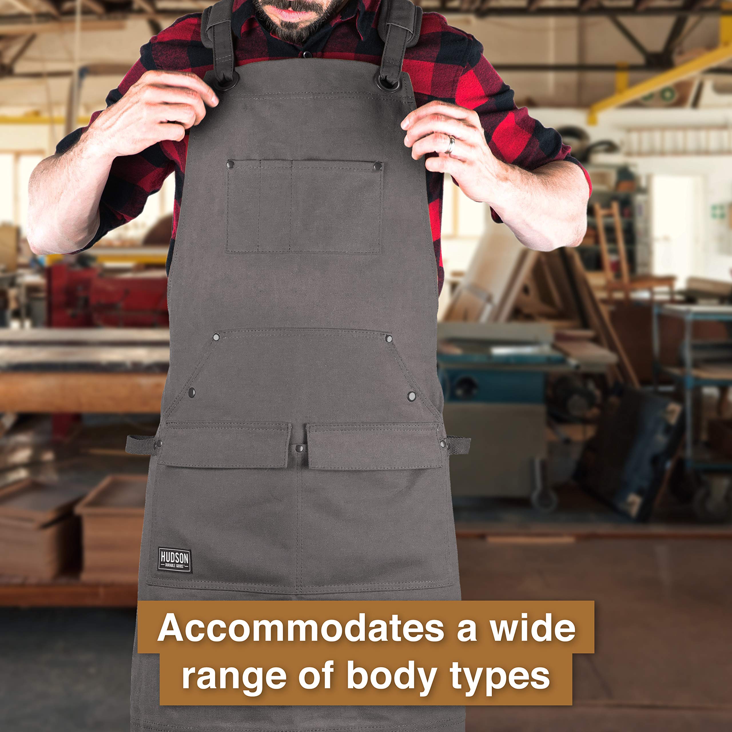 Hudson Durable Goods Heavy Duty Waxed Canvas Apron