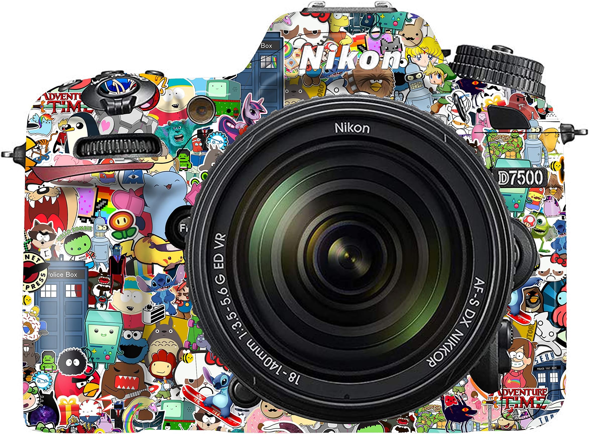 Premium DSLR Camera Scratchproof Protective Skin for Nikon D7500 - No Residue Removal, Bubble Free, Scratch Resistant, Stretchable, HD Quality Printed - HDCS-Nikon-D7500 (Design 05)