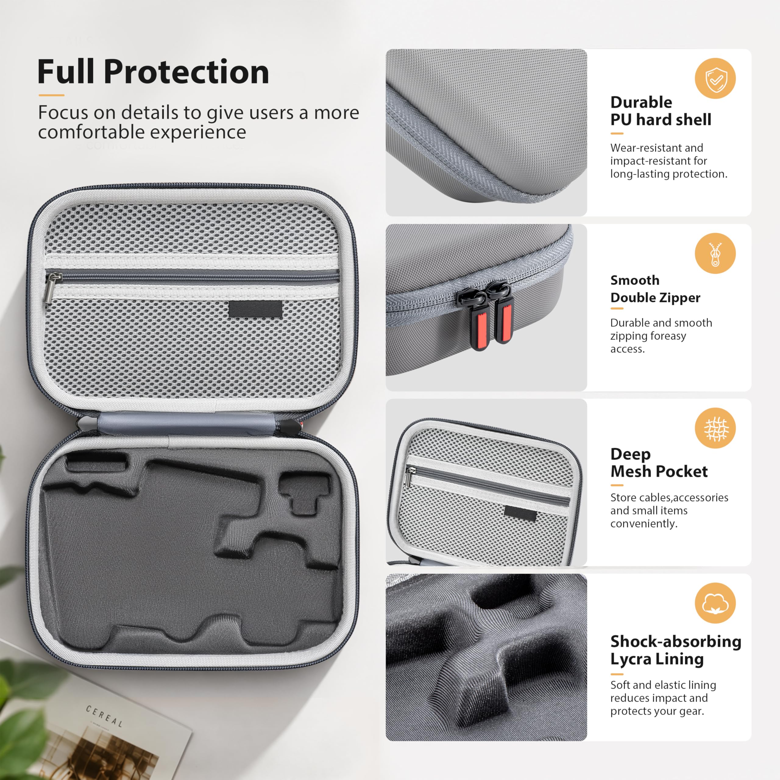 STARTRC Osmo Mobile torba 8P / etui, przenośna torba na ramię z poliuretanu (PU) do DJI OM 8P stabilizator gimbal, torba podróżna do DJI Osmo Mobile 8P akcesoria
