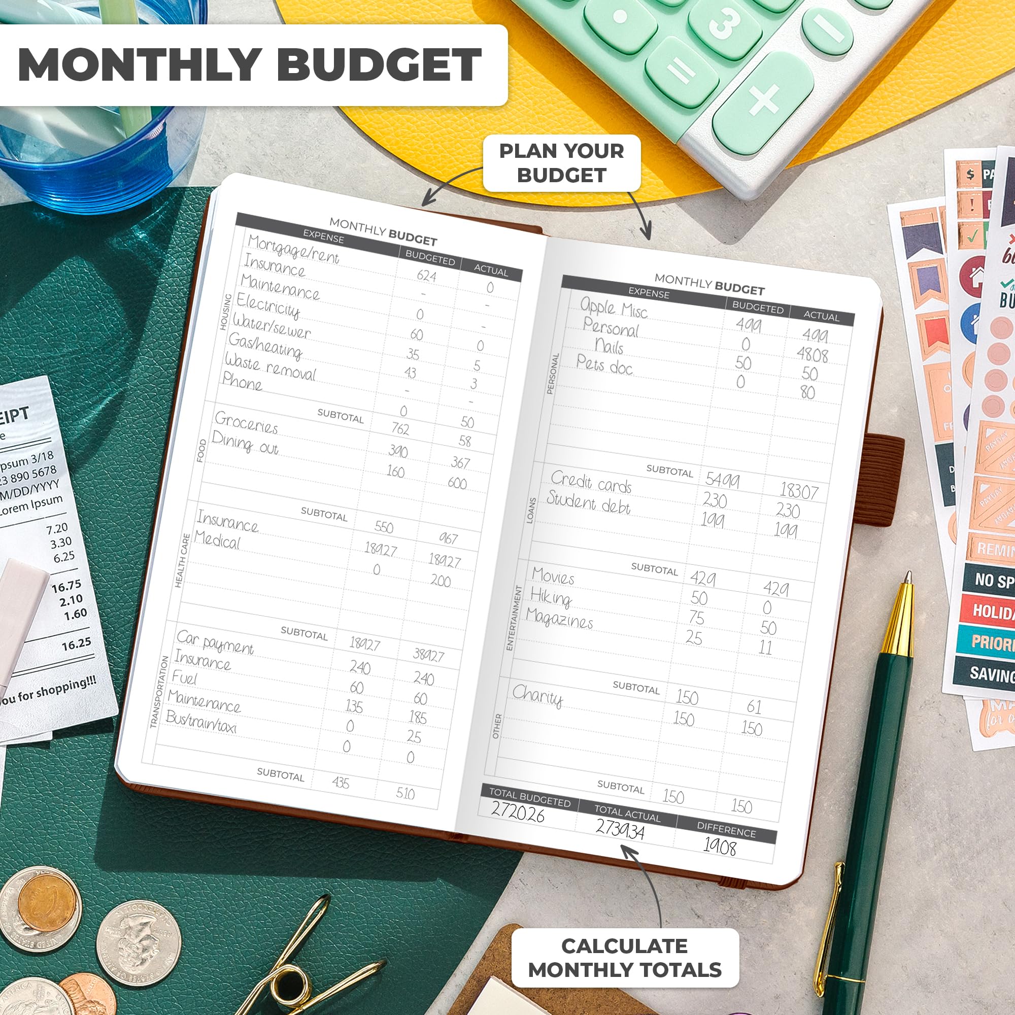 Clever Fox Budget Planner, Expense Tracker Notebook. Monthly Budgeting Organizer, Finance Logbook & Accounts Book - Image 2