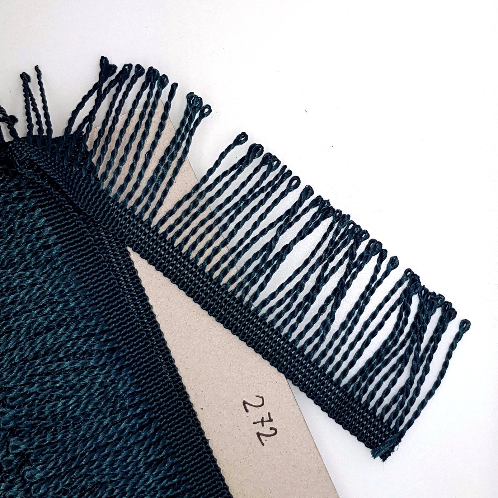 Fringe Tassel Trim, 5 metres x 60 mm Wide for Dance Dresses, Curtains, Lamps, Trimmings, Bags, Costumes, DIY (Hunter Green 272)