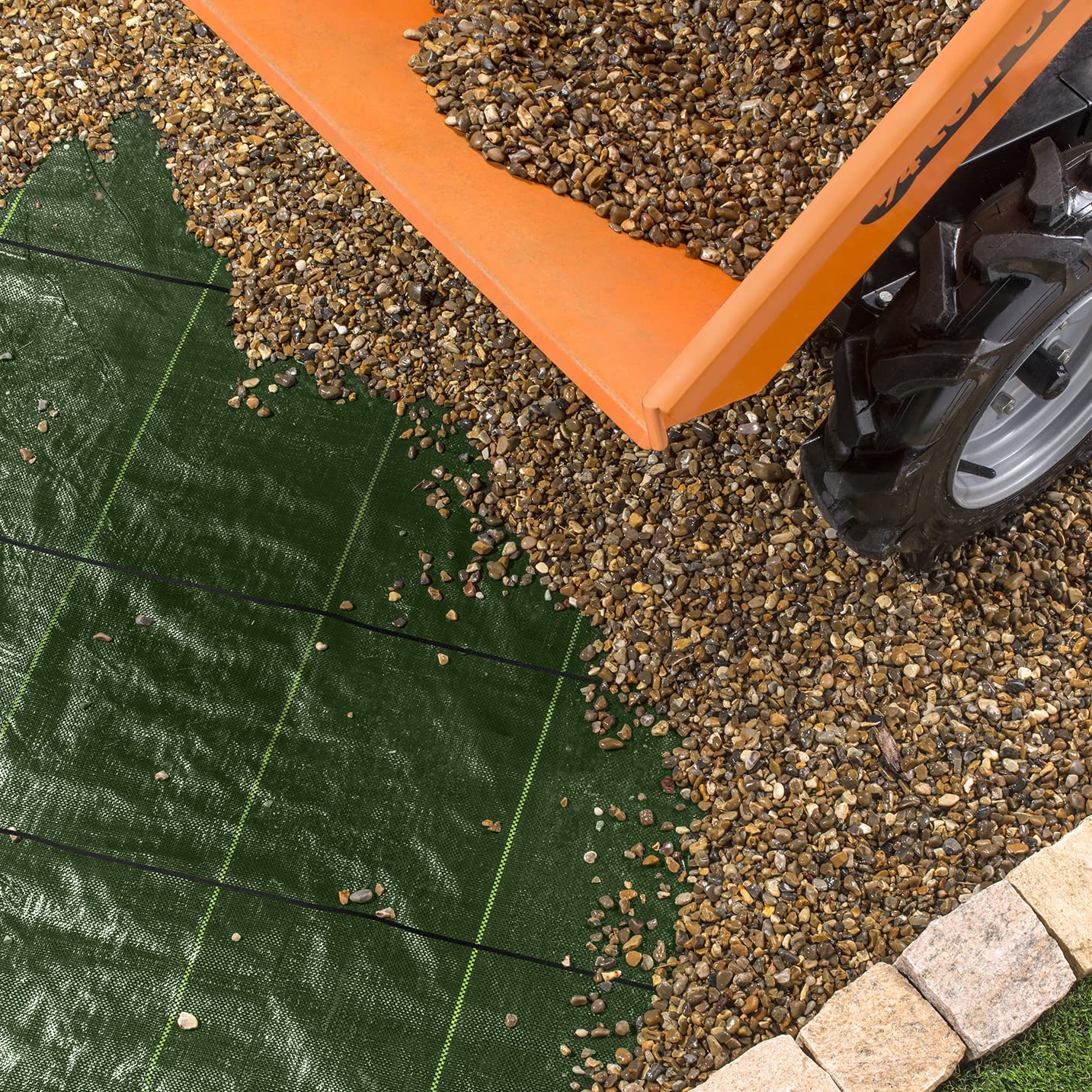 Pro-Tec 130 g/m², tessuto per il controllo delle infestanti da giardino, larghezza 1,2,3,4,5 m (4 m x 5 m)