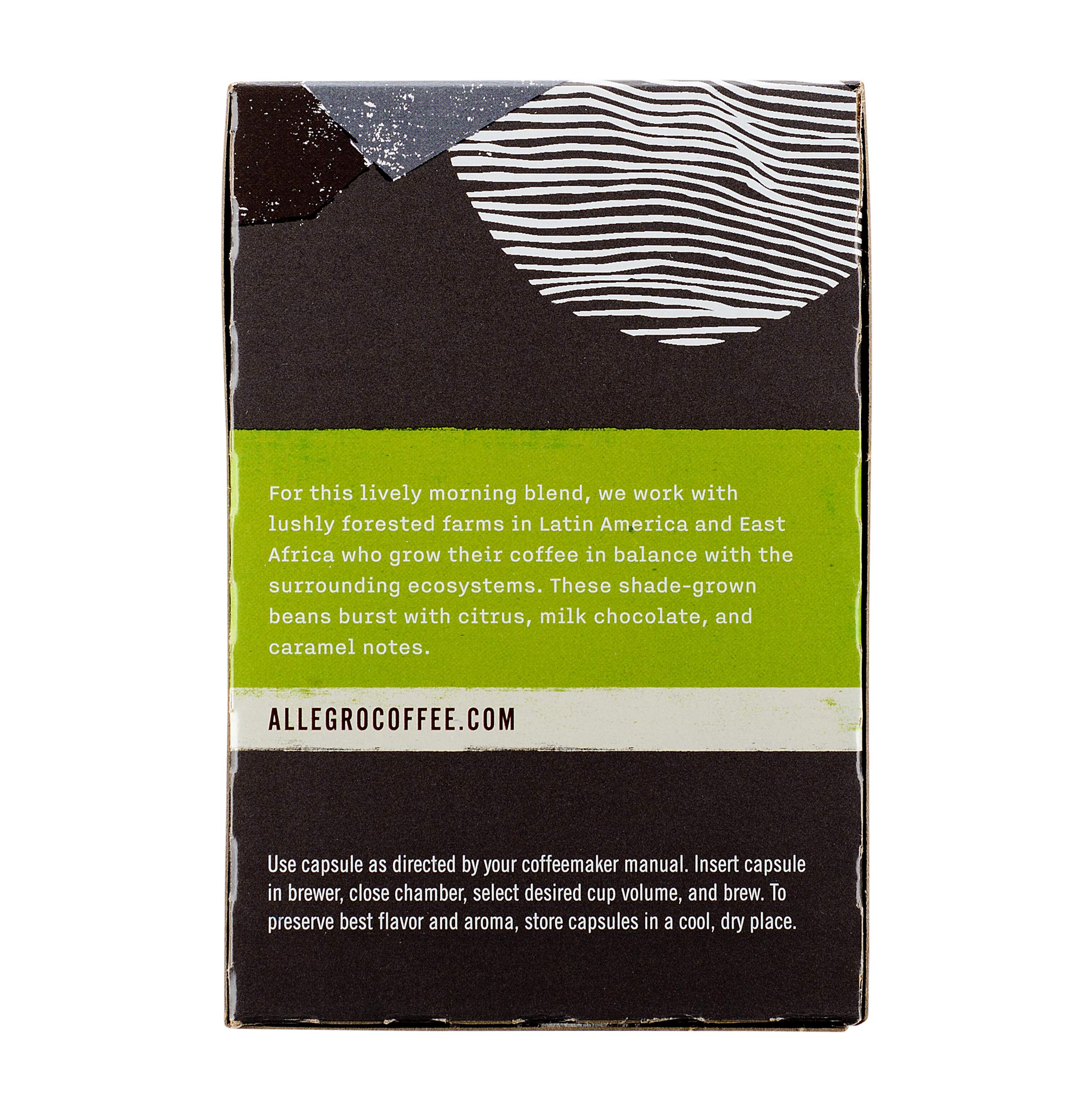 Amazon.com: Allegro Coffee, Coffee Breakfast Blend Pods Organic 18 Count,  6.9 Ounce : Grocery & Gourmet Food
