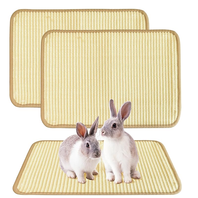 Tapete de Sisal para Coelhos e Pequenos Animais Nexlythara para Roer e Arranhar, Pacote com 2