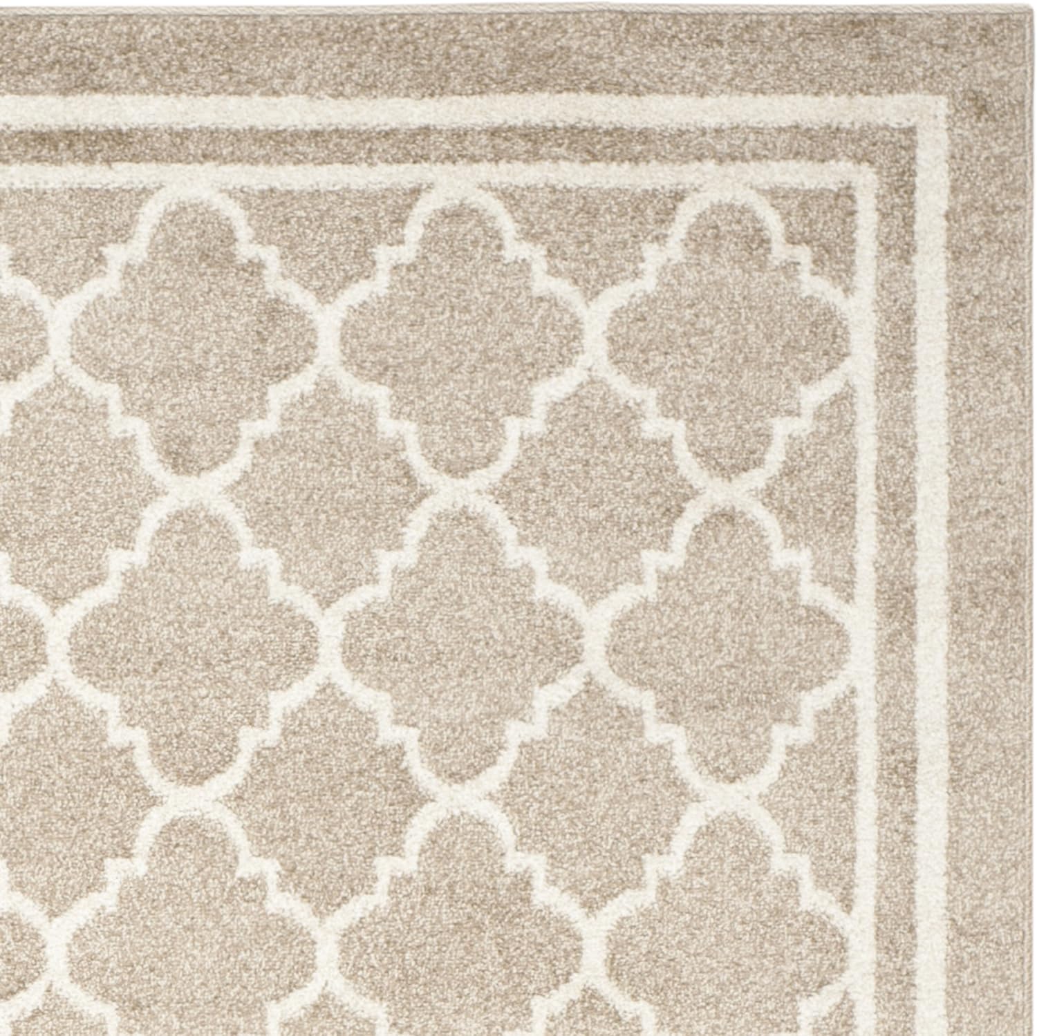 SAFAVIEH Amherst Collection Area Rug - 10' x 14', Wheat & Beige, Moroccan Trellis Design, Non-Shedding & Easy Care, Ideal for High Traffic Areas in Living Room, Bedroom (AMT422S)