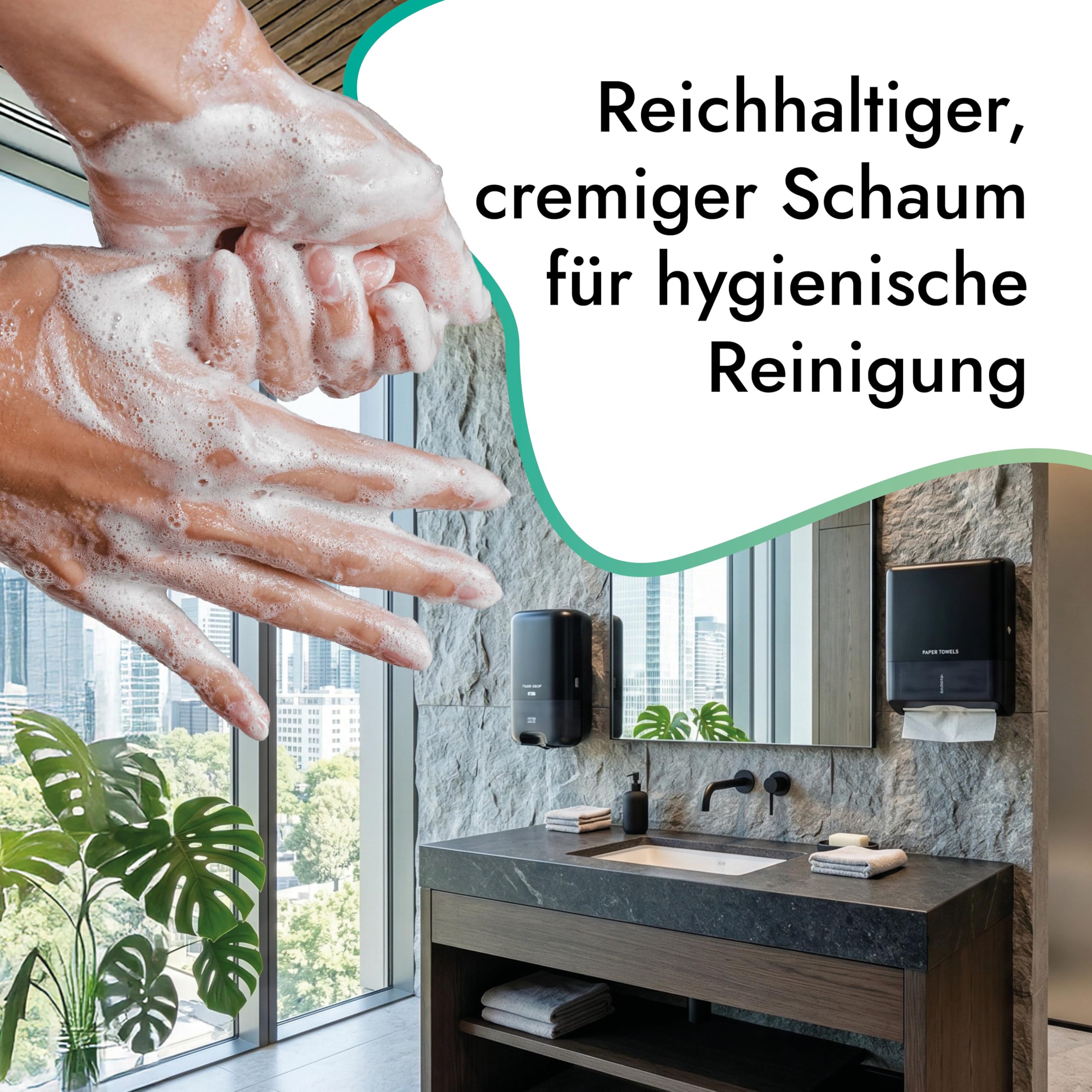 Hygiene VOS Schaumseife Apfel 5L Kanister – Handseife Nachfüllkanister für Schaumseifenspender – milde Seife mit Glycerin, pH 6