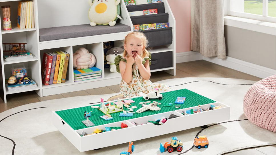 Amazon.com: 2 in 1 Construction Play Table Compatible with