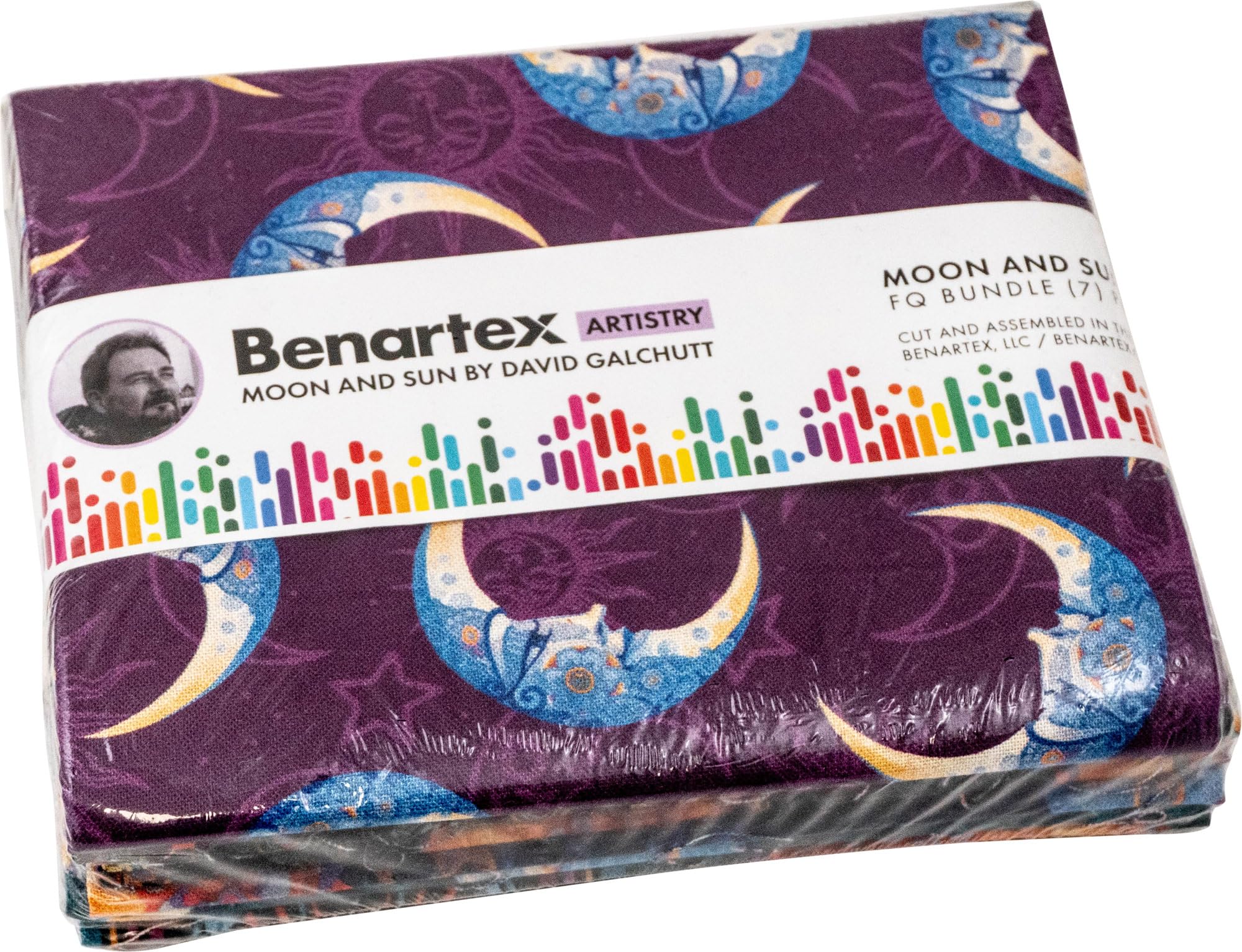 David Galchutt Moon and Sun 7 Fat Quarters Benartex
