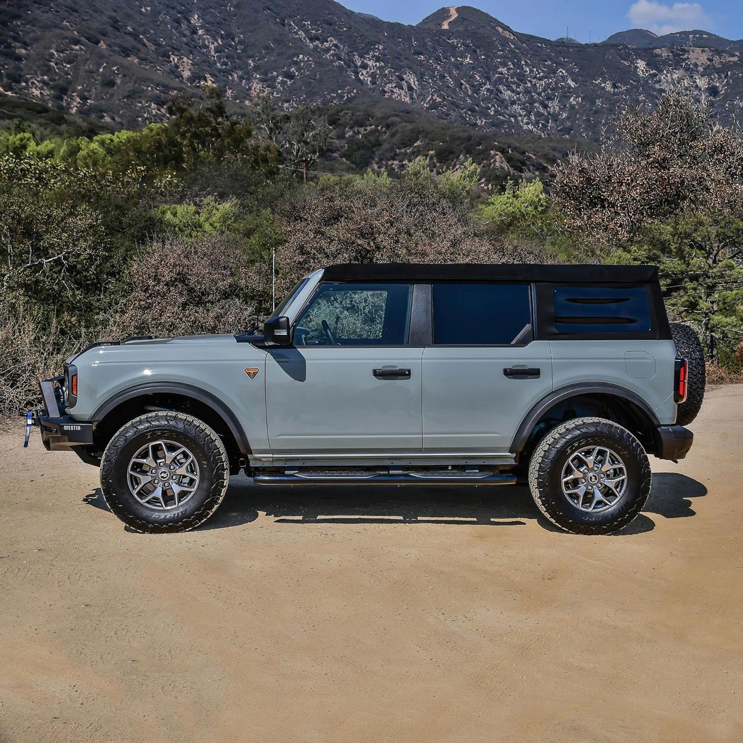 Westin 21-54195 PRO TRAXX 5 Oval Nerf Step Bars fits 2021-2026 Bronco 4Door (Exc Bronco Sport) Black Pair