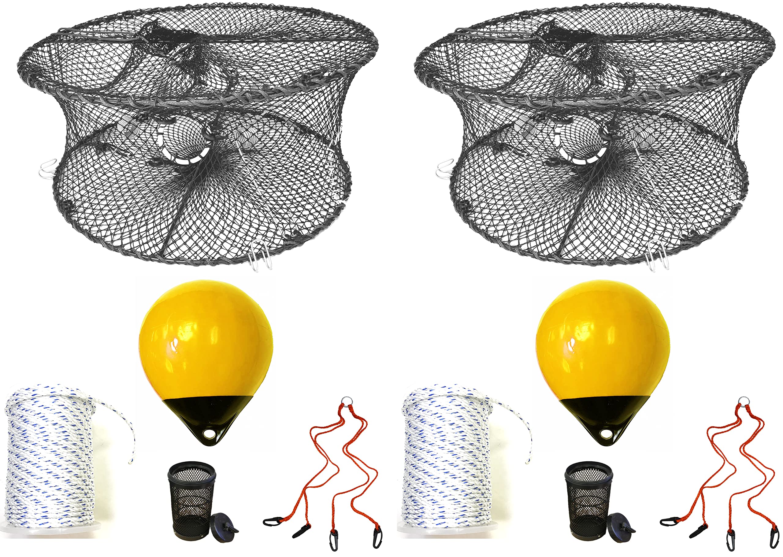 2-Pack of KUFA Sports Foldable Prawn Trap (Stretched Mesh Size:1-3/4