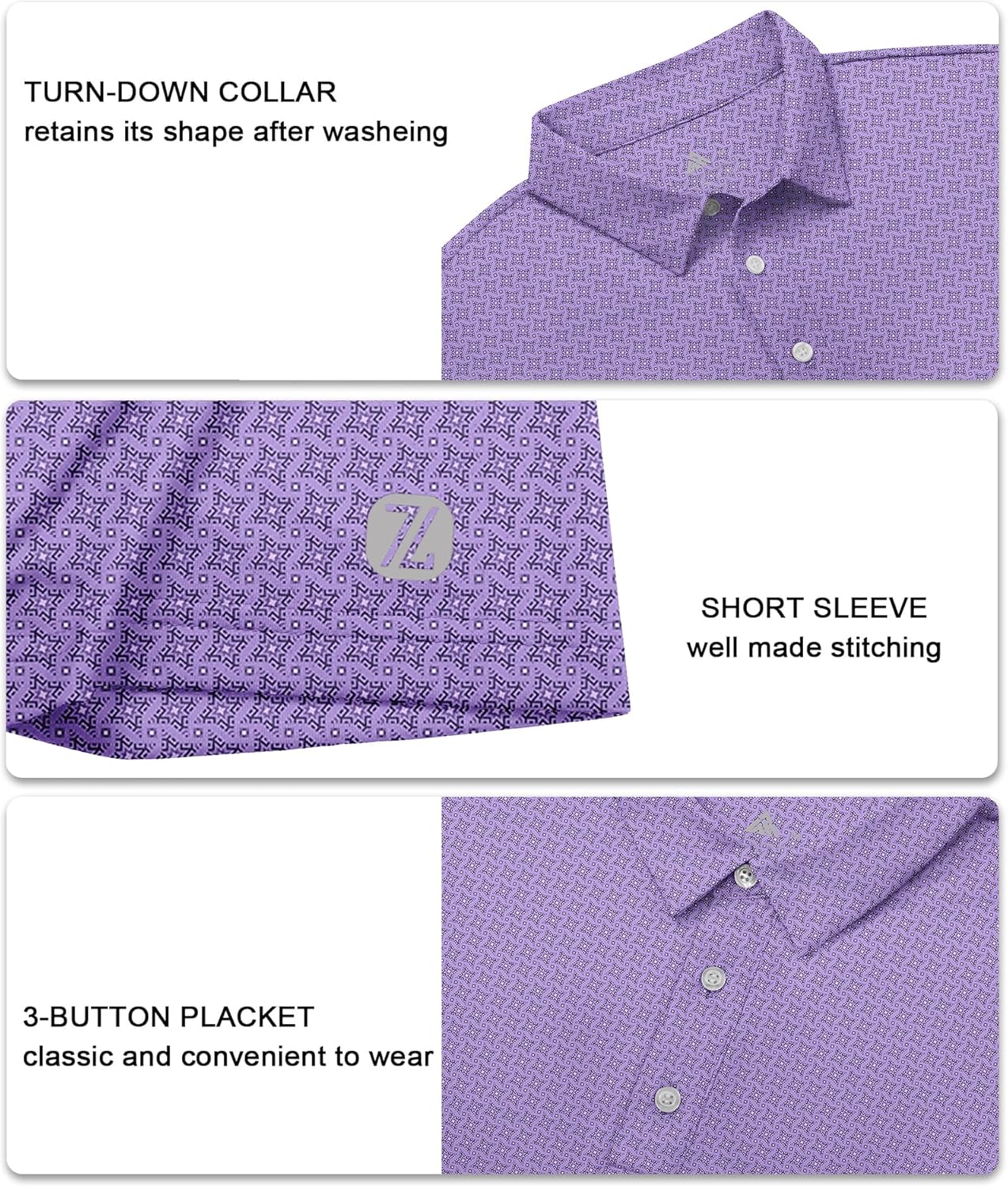 V VALANCH Mens Polo Shirts Short Sleeve Moisture Wicking Golf Tennis Polo Casual Shirts