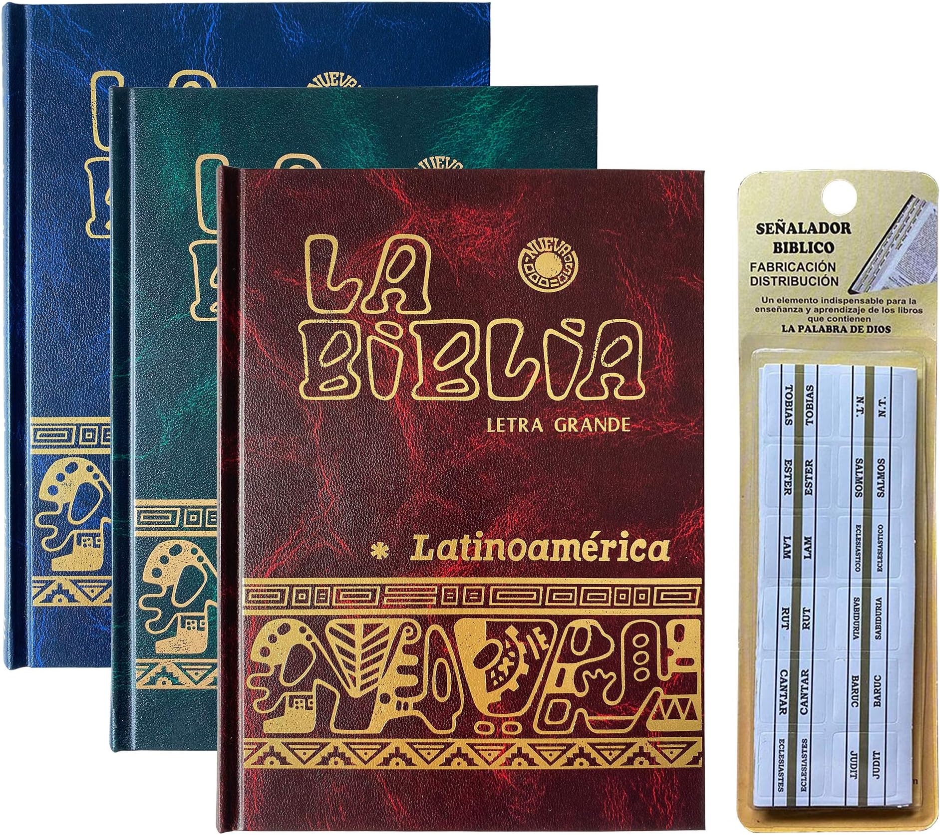 La Biblia Catolica Latinoamericana Letra Grande Edicion Cartone en EspaƱol con SeƱalador Biblico - The Latin American Catholic Bible Spanish Edition with Bookmarks (Assorted)
