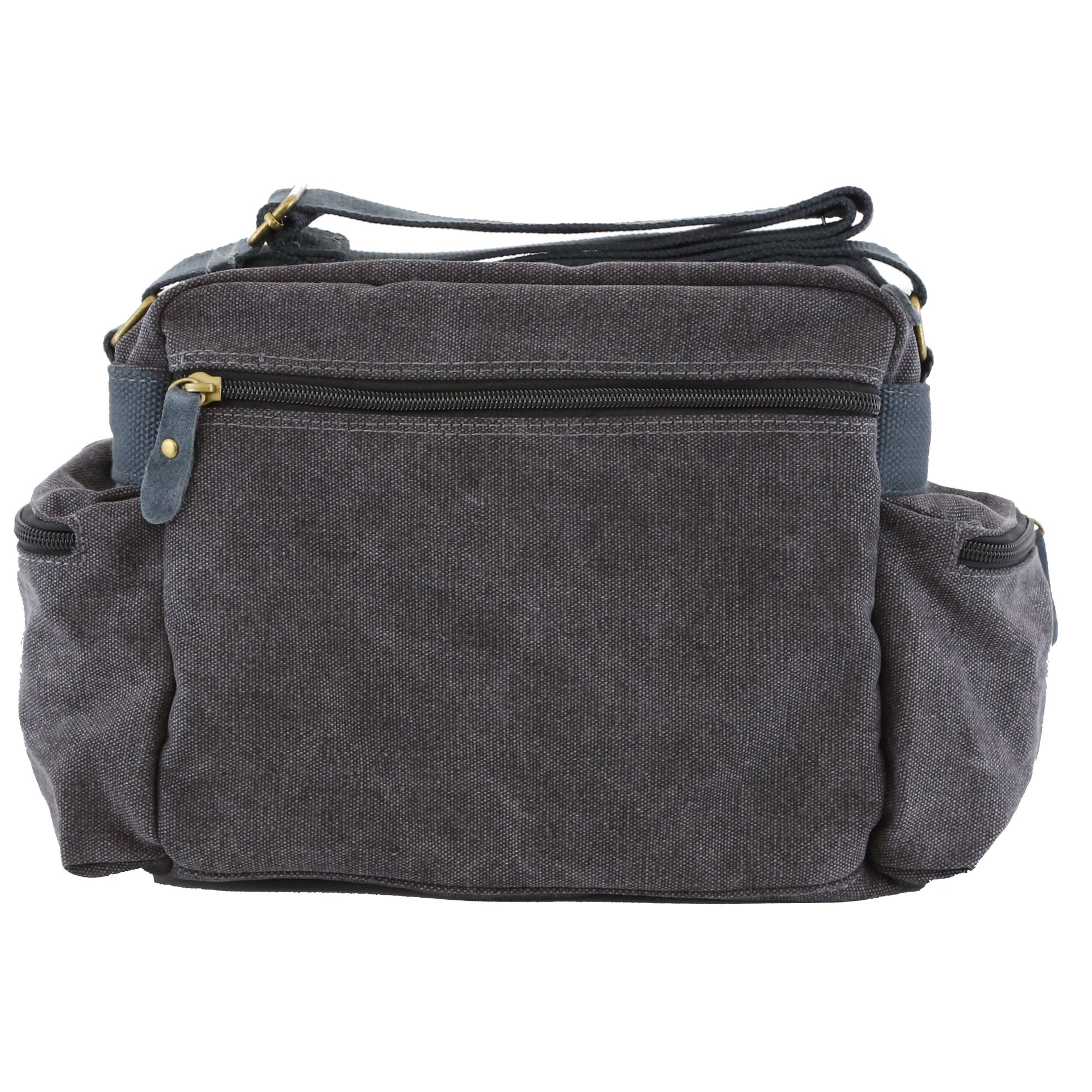 Kalahari 440163 Schultertasche Molopo K-41i, canvas-schwarz, 25 x 19 x 10 cm