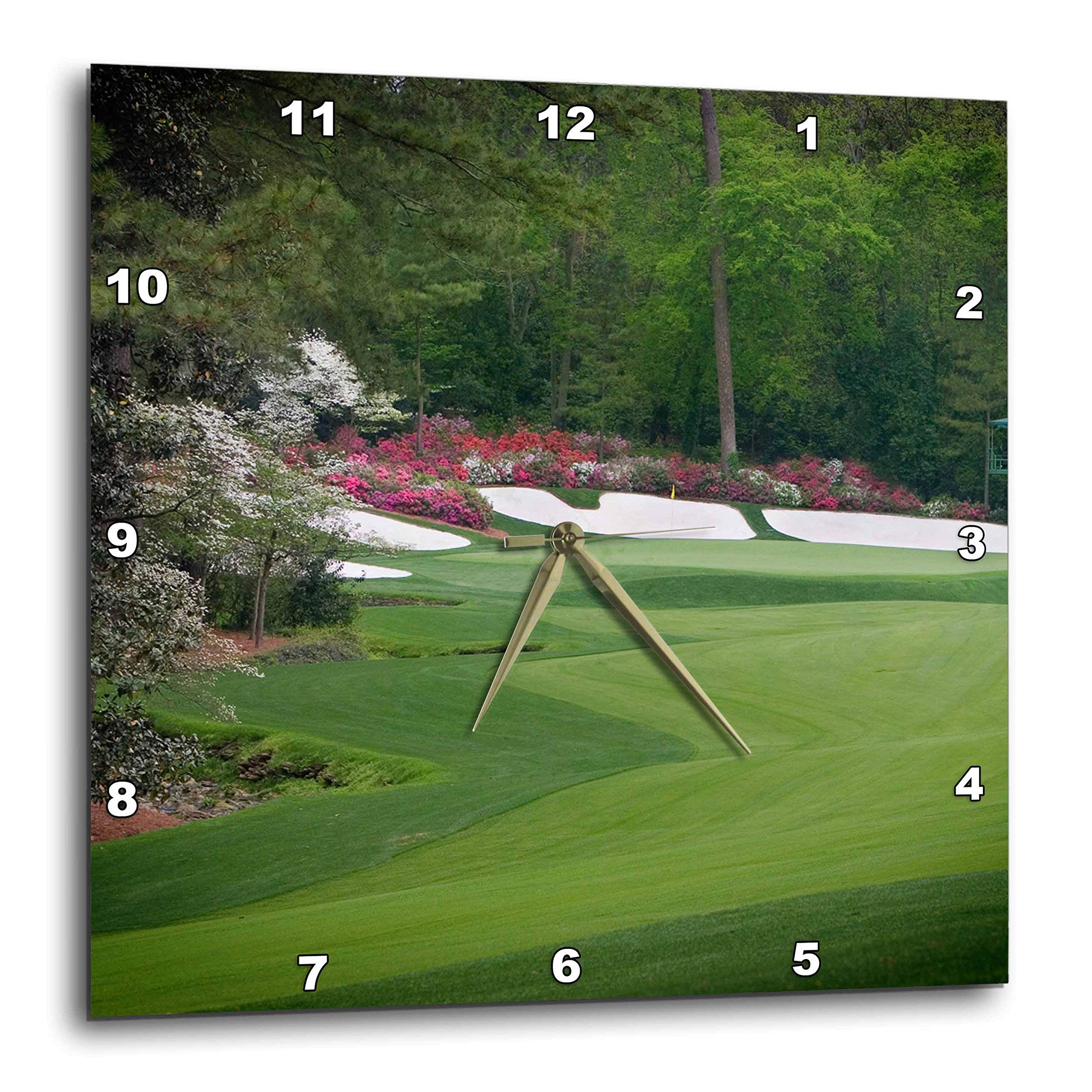 3dRose dpp_131408_2 Augustas Amen Corner Golf Course Where Dreams Are Made and Lost Ii Wall Clock, 13 by 13-Inch