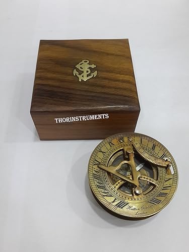 Brújula de barco náutico de latón réplica vintage brújula magnética de latón latón rústico vintage decoración del hogar regalos