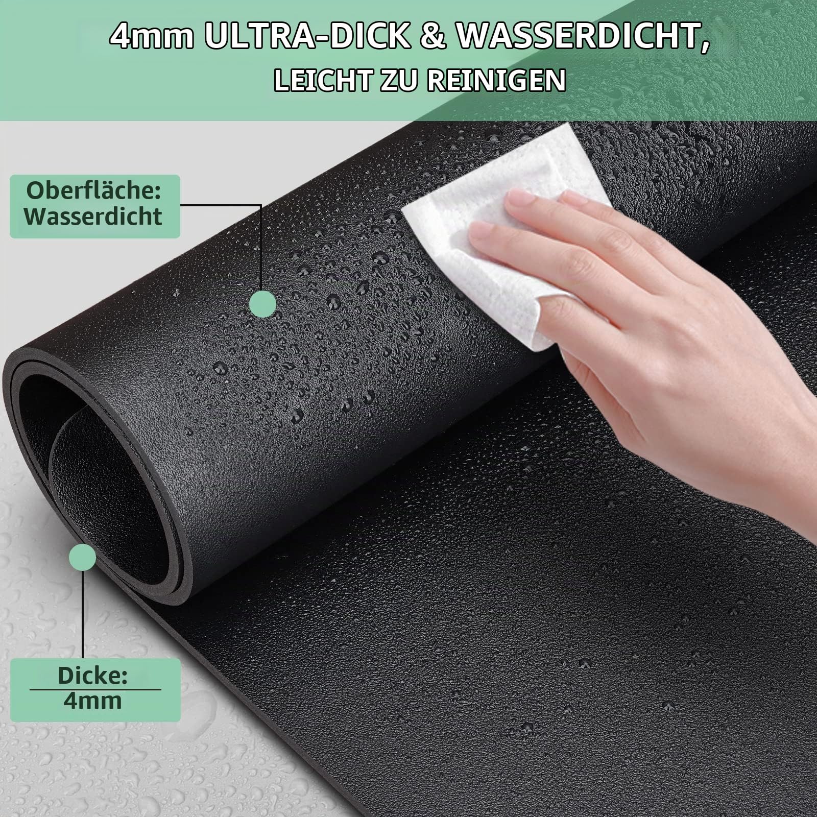 GORESE Schreibtischunterlage Leder Kabellose Ladetischmatte Mauspad 10W Desk Mat 900x420x4mm mit 10W Schnellladung-Tischmatte Kabelloses Laden Wasserdichte Schreibunterlage für Büro/Zuhause