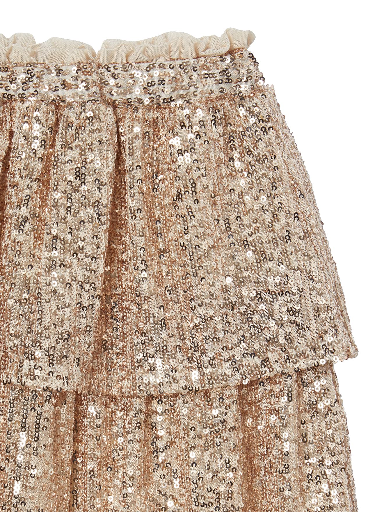 VERTBAUDET Jupe à Volants en Sequins Noël Fille