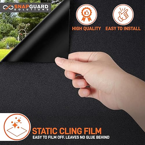 Miniatura 7 de DIY-Snapguard Solutions - Película unidireccional para ventana, control de calor y protección UV, tinte para ventanas, 3 pies x 10 pies