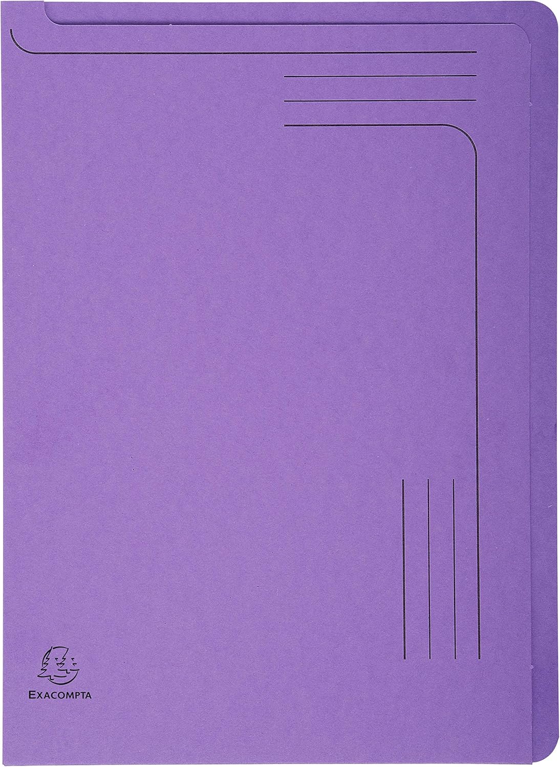 Exacompta - Ref 48000E - Forever Collection - Slip File - 220 x 310mm in Size, Suitable for A4 Documents, 290gsm Recycled Board - Assorted Colours (Pack of 5)