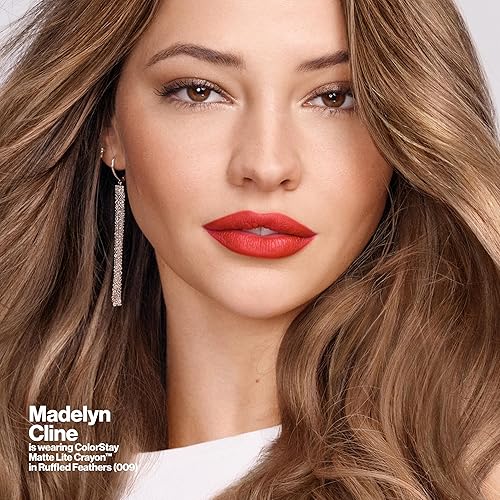 Miniatura 5 de REVLON ColorStay Matte Lite Lápiz labial con sacapuntas integrado, a prueba de manchas, resistente al agua, sin secado, 004 Take Flight, 0.049 onzas