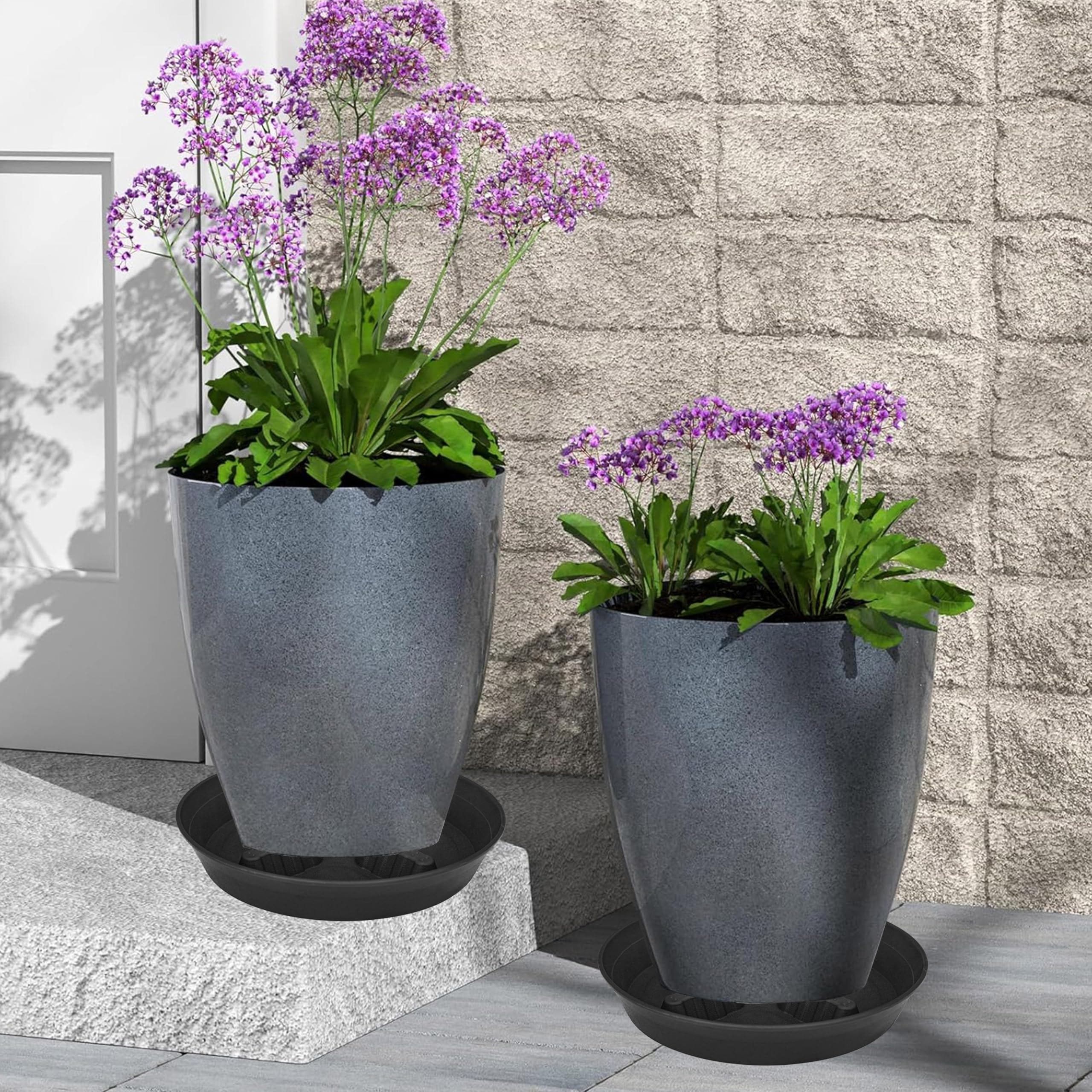 Plant Saucers - 4 Pack Drainage Trays -8 Plant Saucers - 4 Pack Drainage Trays -8