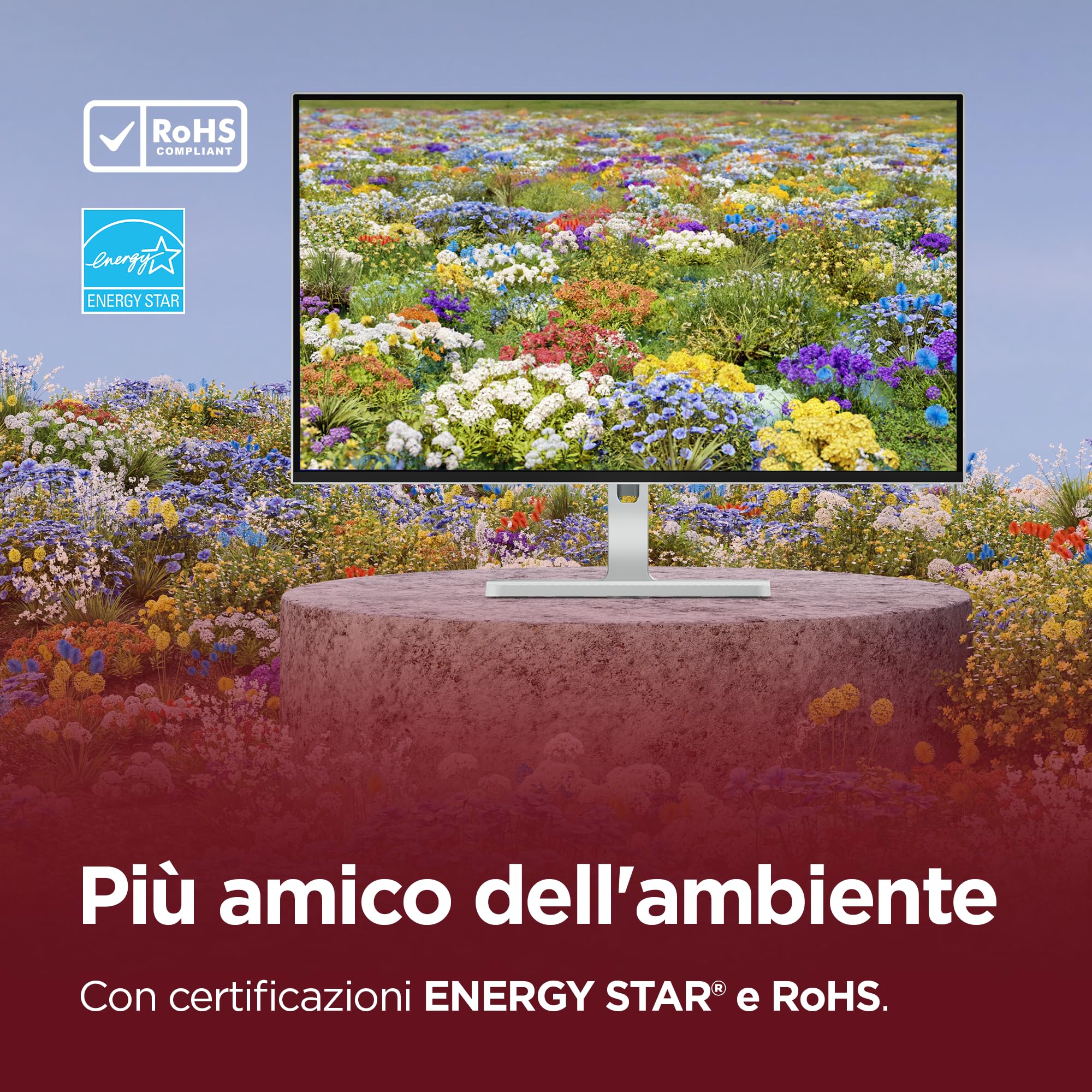 Lenovo L27h-4A Monitor 27" QHD (2560 x 1440), IPS, 1ms MPRT, 100Hz, Regolabile, Porte HDMI 2.1 + DisplayPort 1.4 + USB-C, Cavo USB tipo C incluso - Cloud Grey