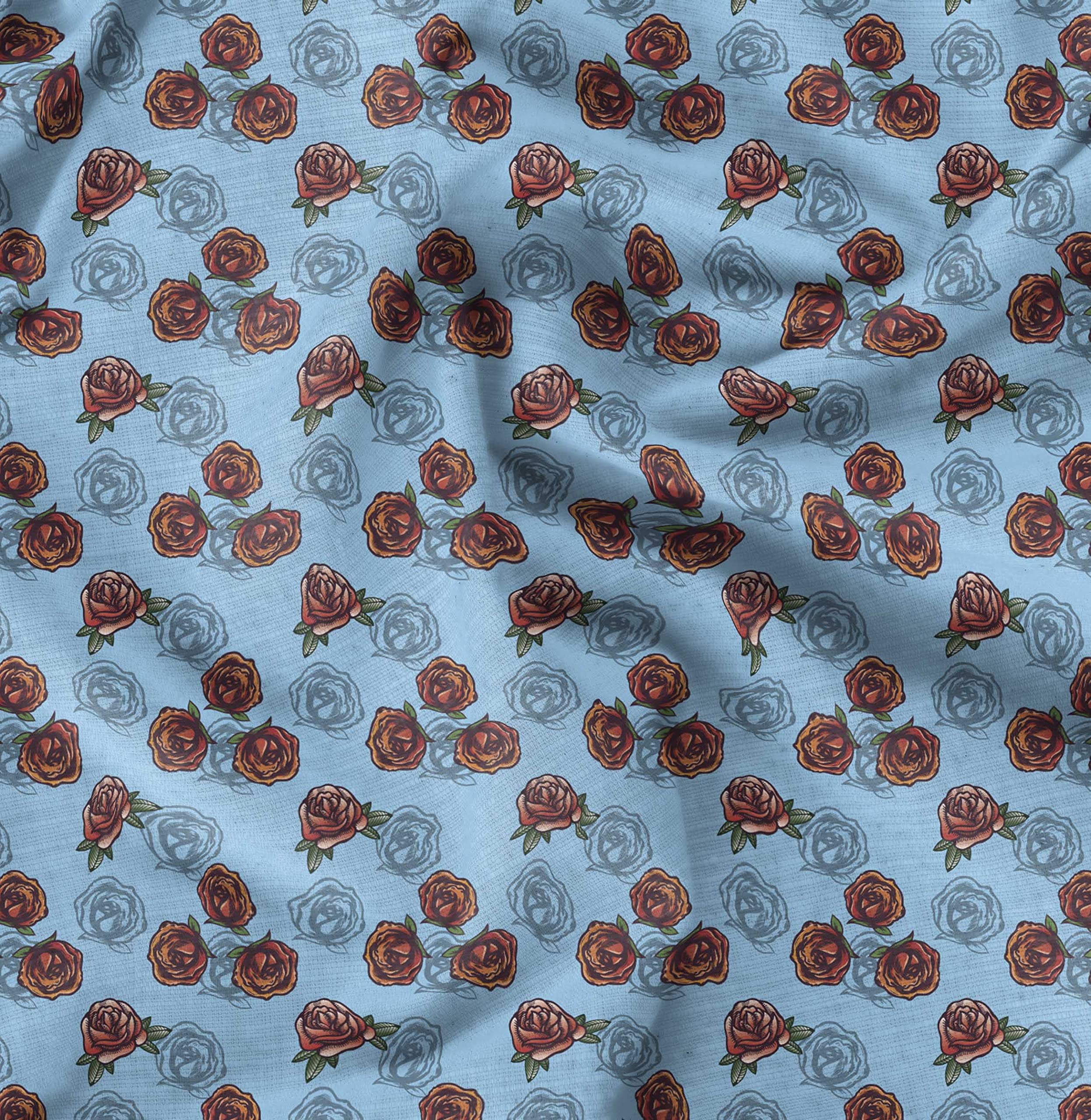 Floral Fabric By Yard Soimoi Georgette Viscose Fabric - Tropical Floral Print By The Yard, 42 Inches Wide 42 Inch Wide Fabric