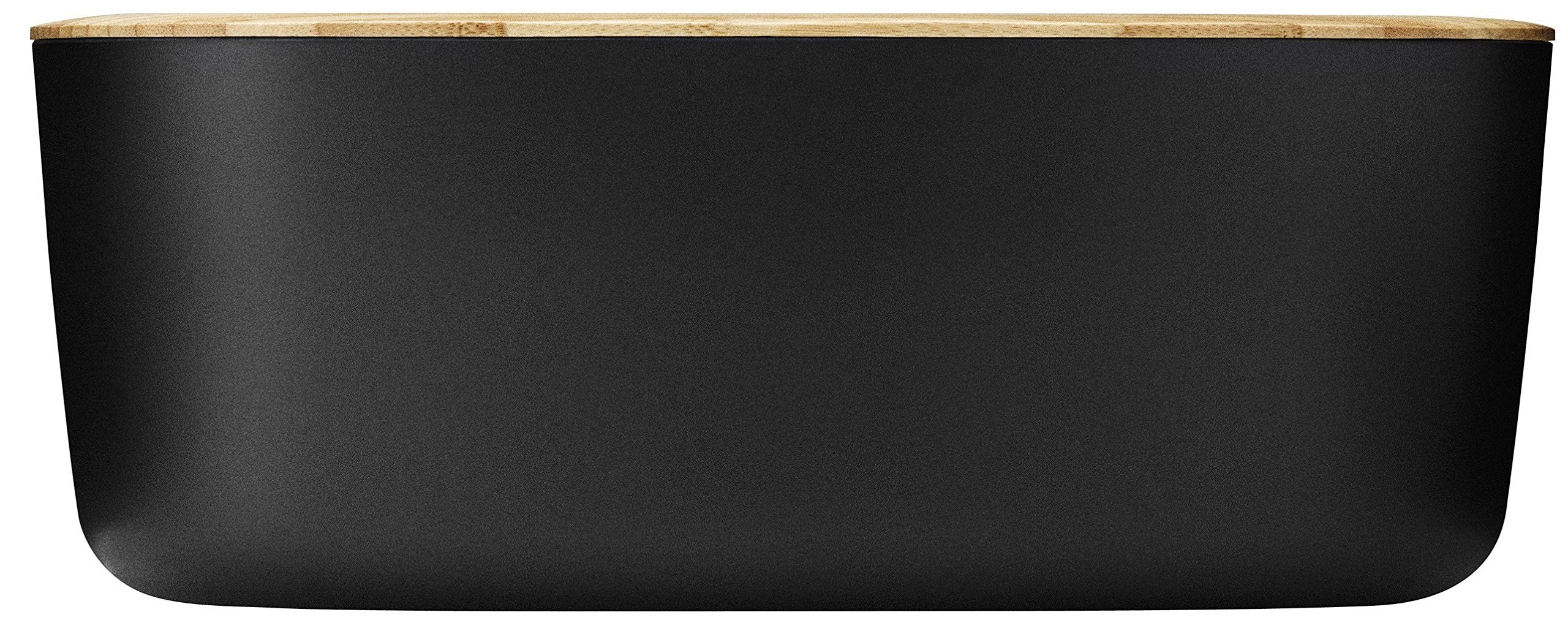 RIG-TIG by Stelton Z00038 Box-It Brotkasten, Melamin, Bambus, schwarz, 34,5 x 23,5 x 13,0 cm