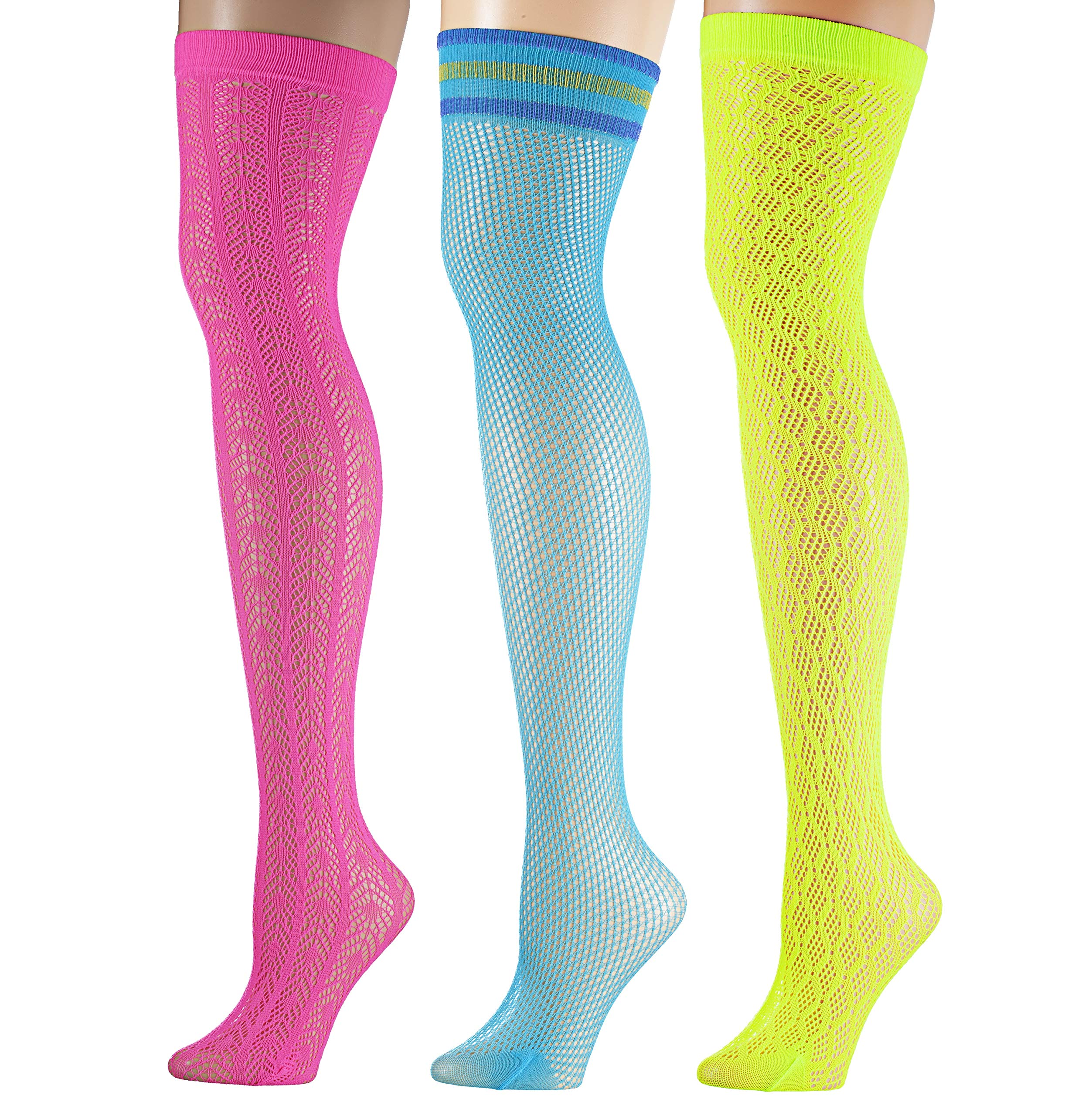 Women's 3 Pairs Over The Knee High Socks