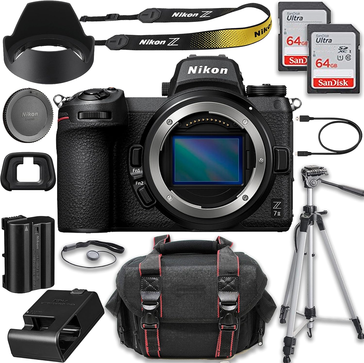 Nikon Z7 II Mirrorless Camera (Body Only) + 2X 64GB Memory