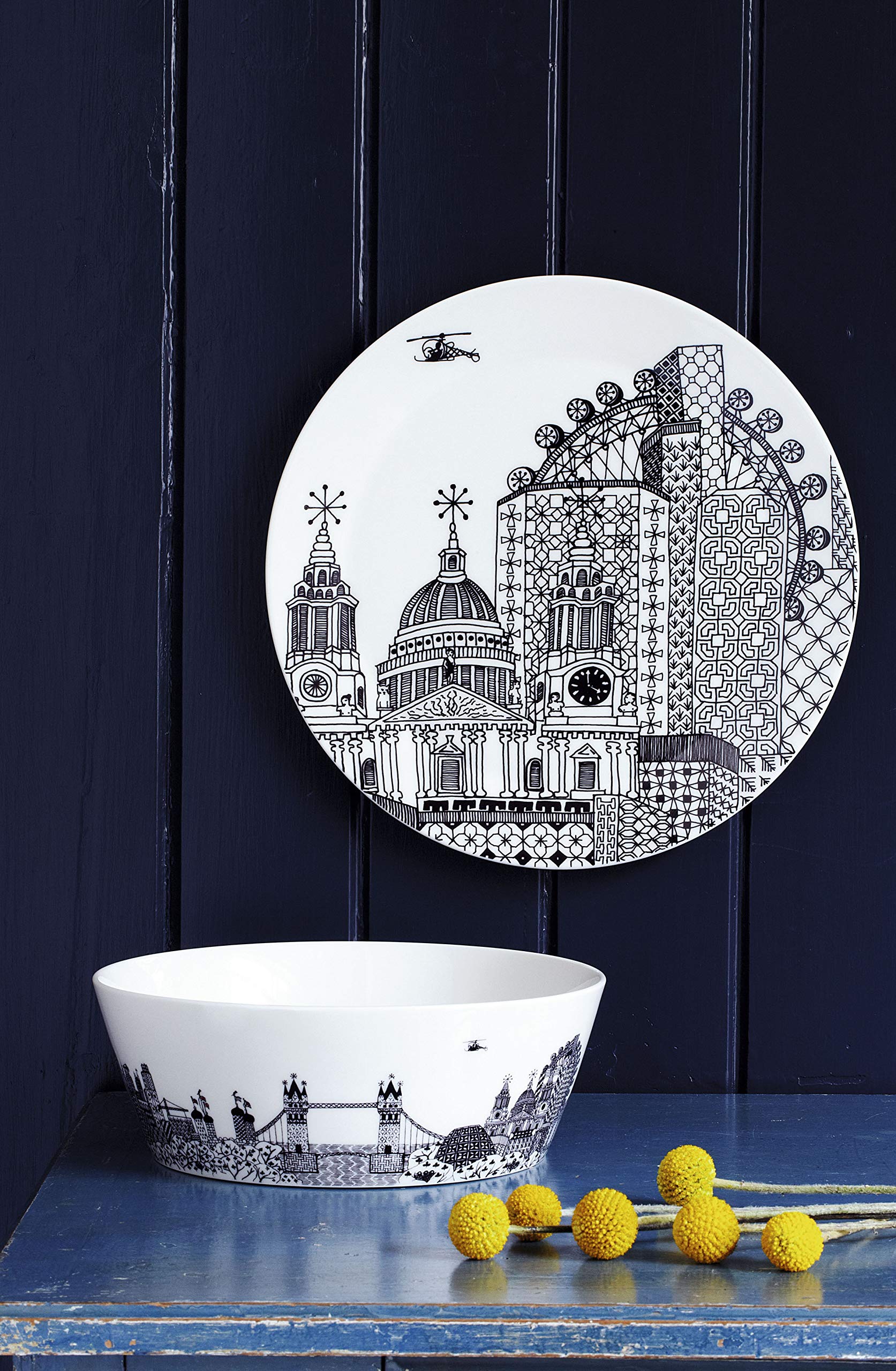 【新品】  Charlene Mullen 皿 Royal Doulton Charlene Mullen 40001540 London Calling 32cm Platter