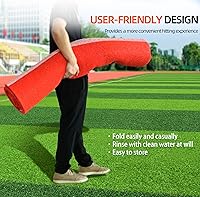 Vista 4 de Portable Foldable Baseball Hitting Mat - Tear-Resistant Training Tee Mat for Baseball Softball Tee Drill，Heavy Batting Mat for Indoor/Outdoor