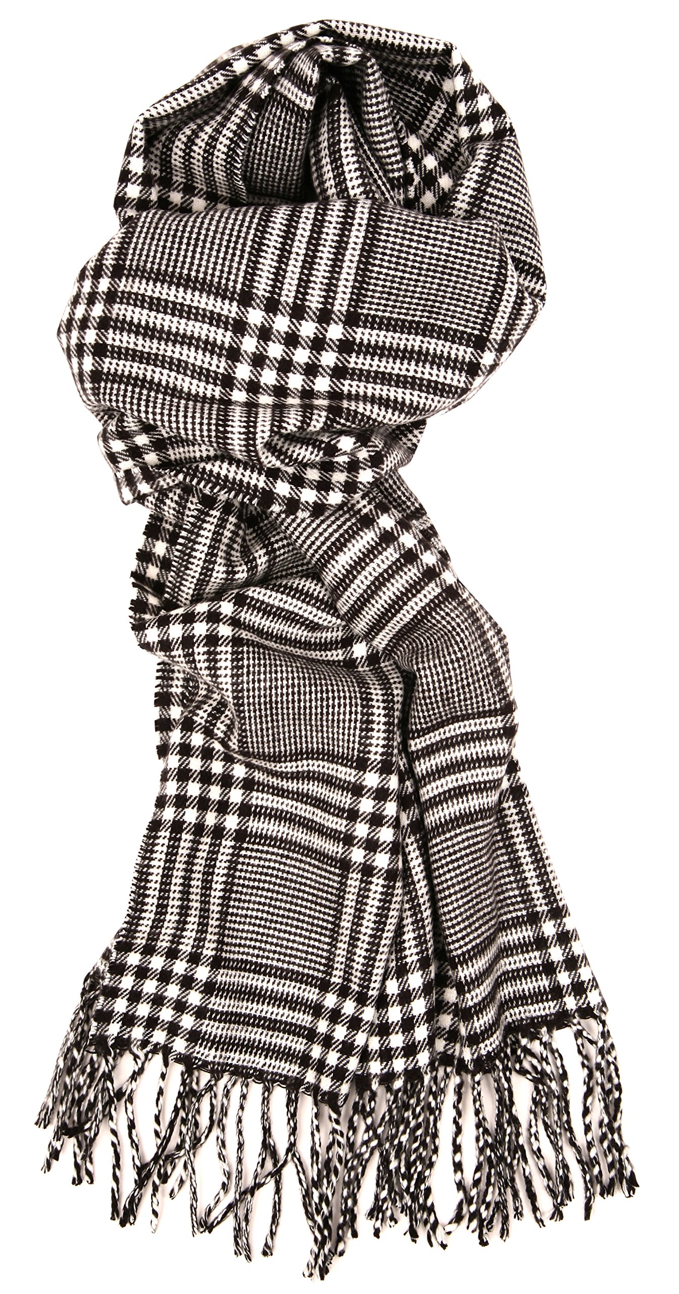 Unisex Warm Soft Cashmere Feel Plaid & Buffalo Check Fall Winter Scarf
