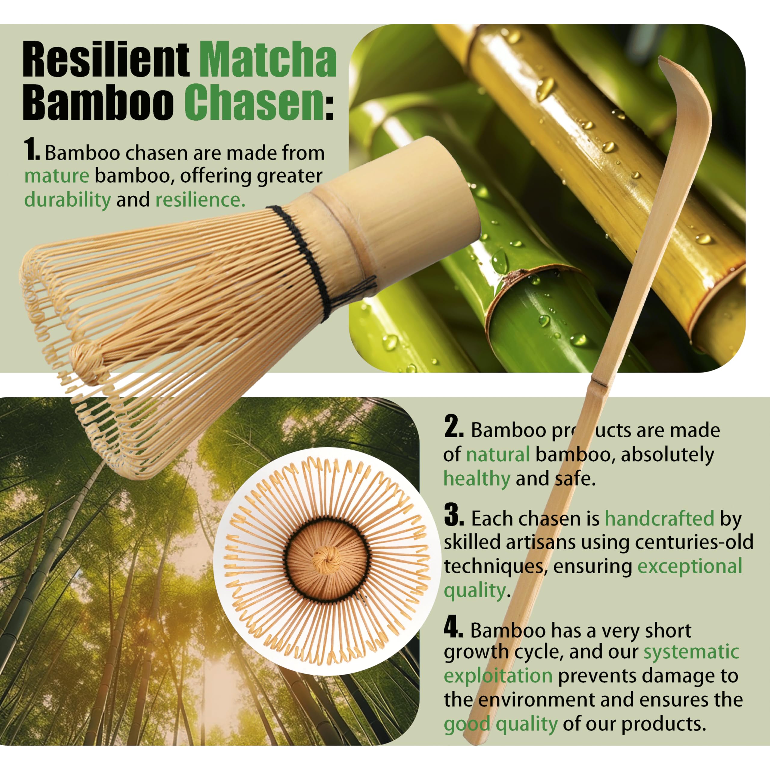 Matcha Set ha 8 Pezzi, kit Matcha Cerimoniale, Grigio Blu Ciotola in Ceramica e Matcha Whisk Fatte a Mano