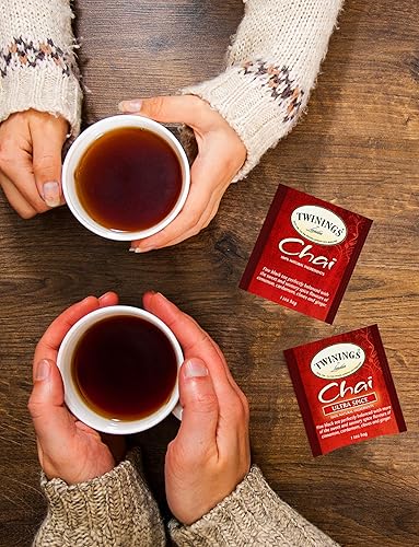 Miniatura 4 de BLUE RIBBON Twinings - Bolsas de té Chai Surtido de muestras de caja de regalo, 20 unidades, 5 sabores, variedad perfecta, regalos para mamá, papá,